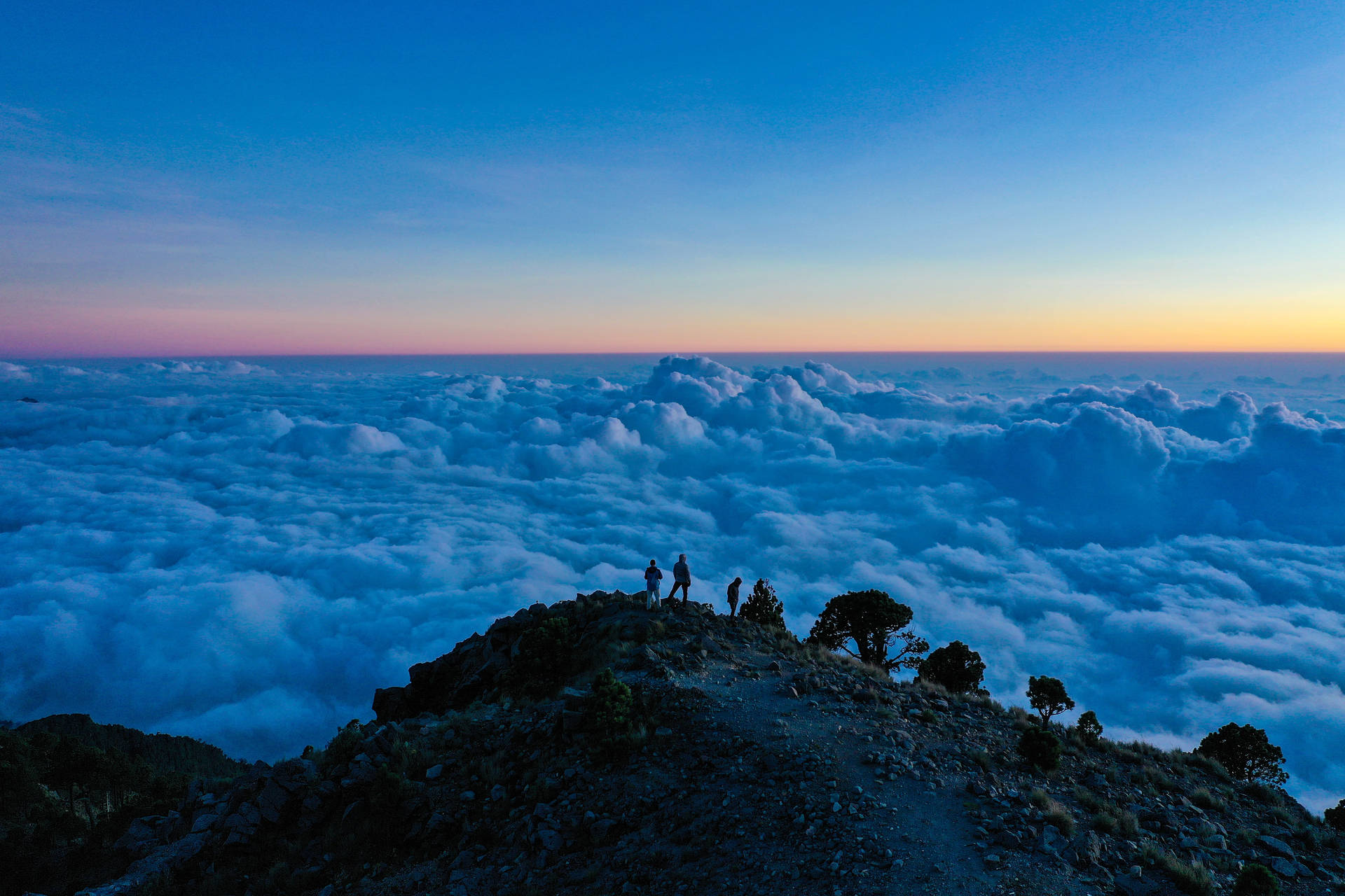 Sea Of Clouds Landscapes Background