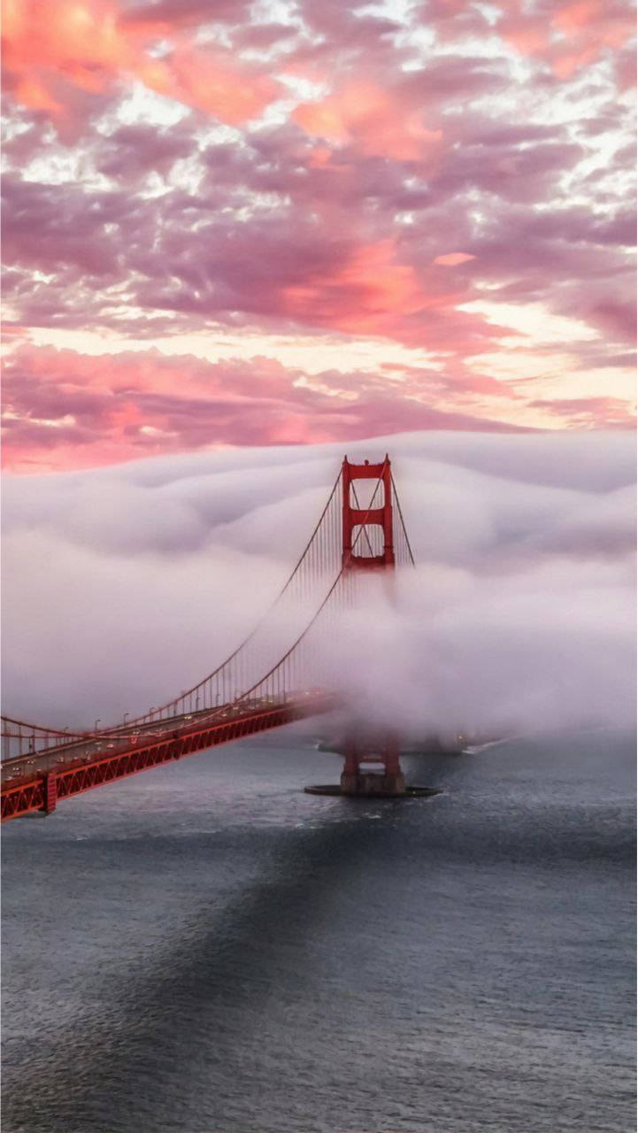 Sea Of Clouds San Francisco Iphone Background