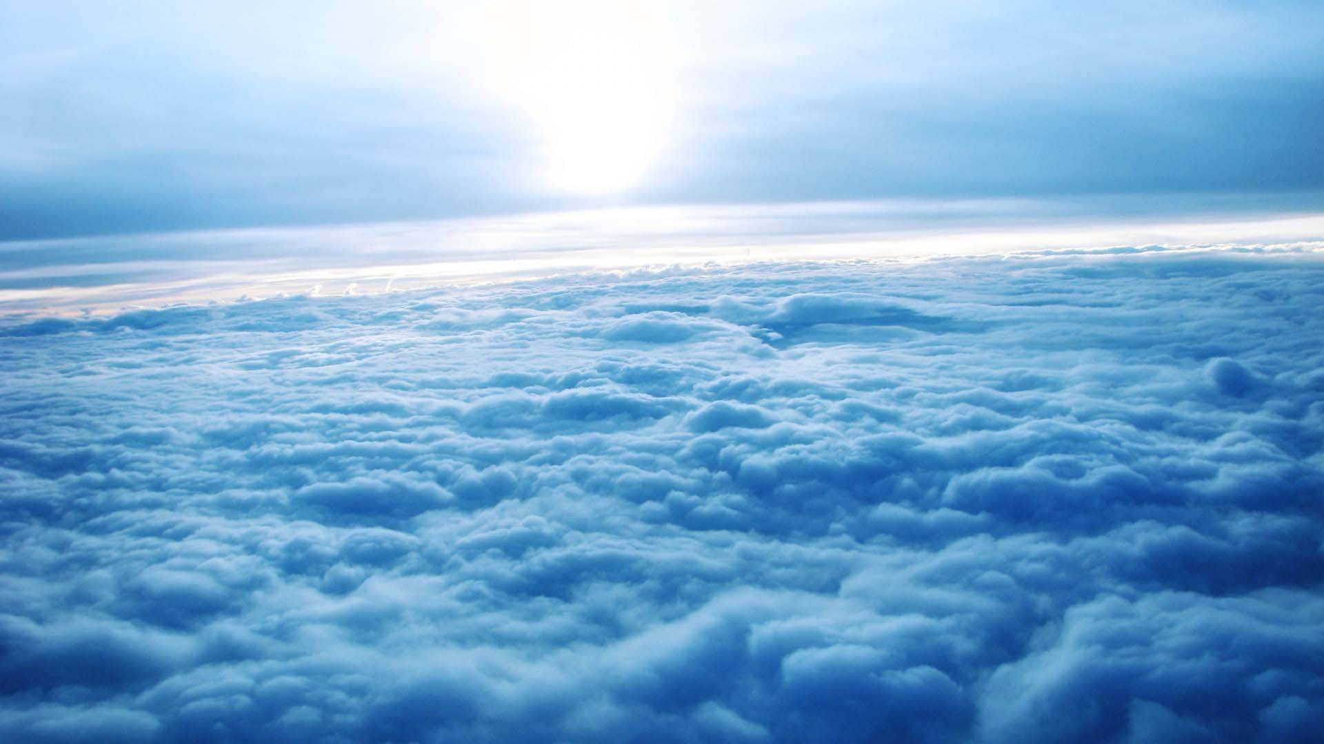 Sea Of Clouds Sky Background Background