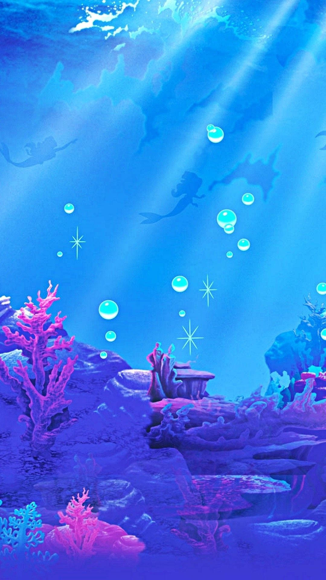 Sea World Of The Little Mermaid Background
