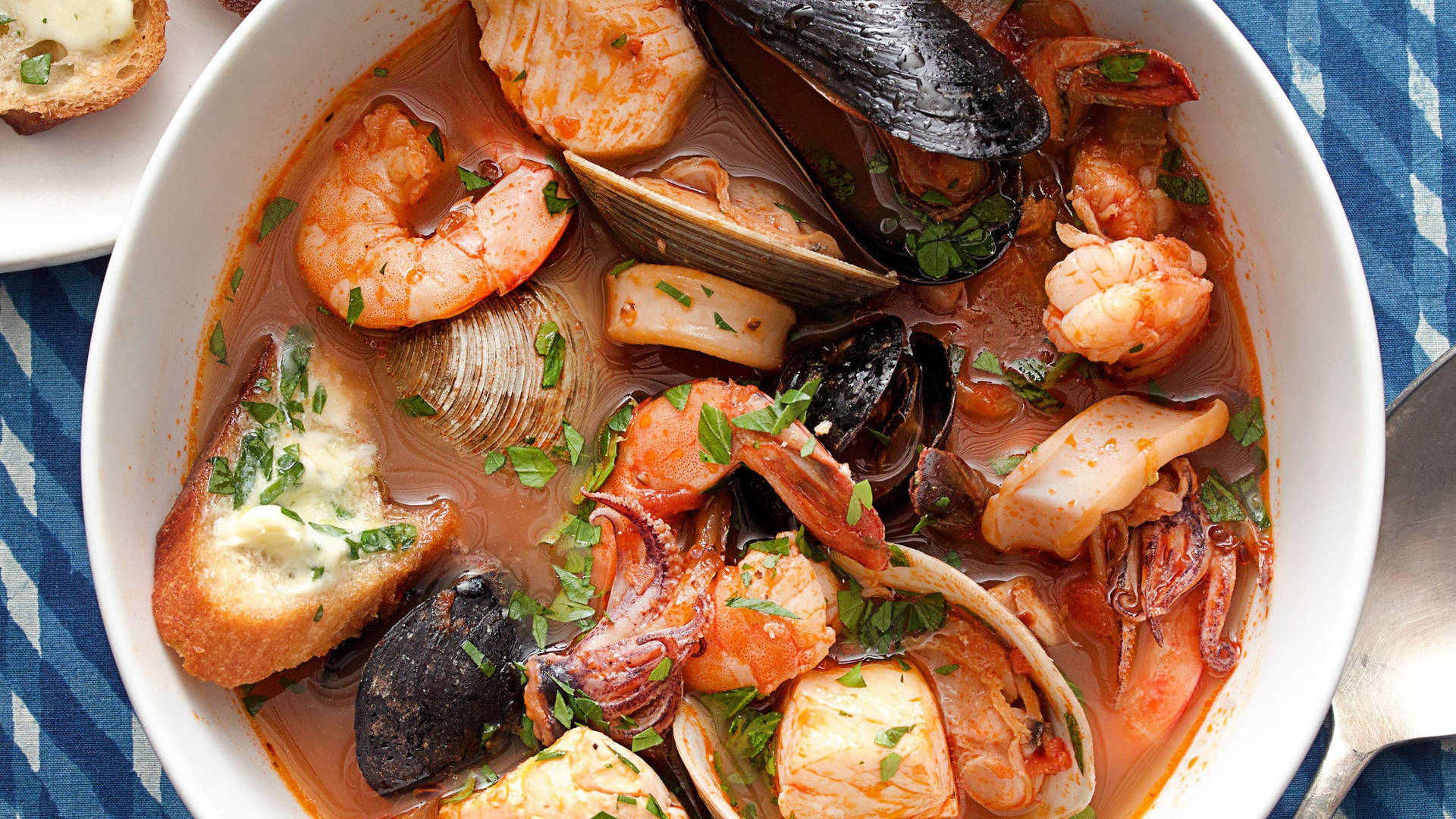 Seafood Cioppino Stew Background