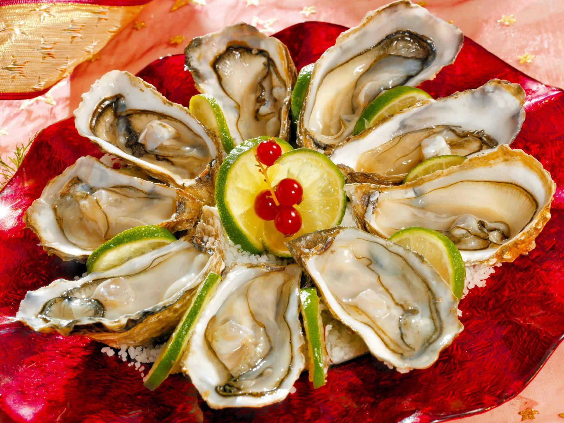 Seafood Fresh Oyster Background