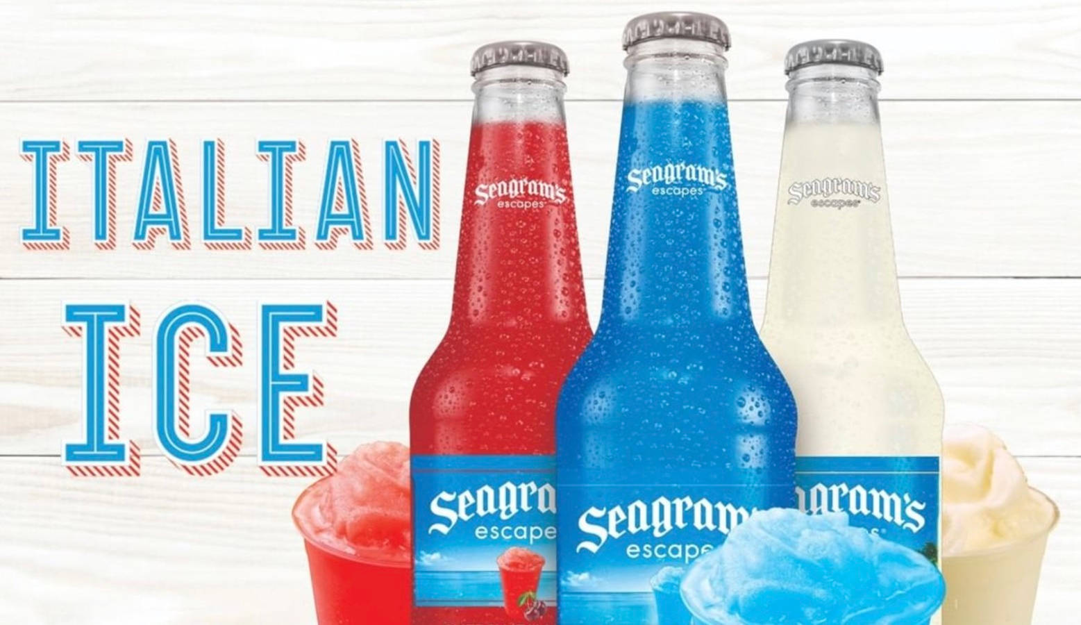 Seagrams Escapes Italian Ice Cocktail Background