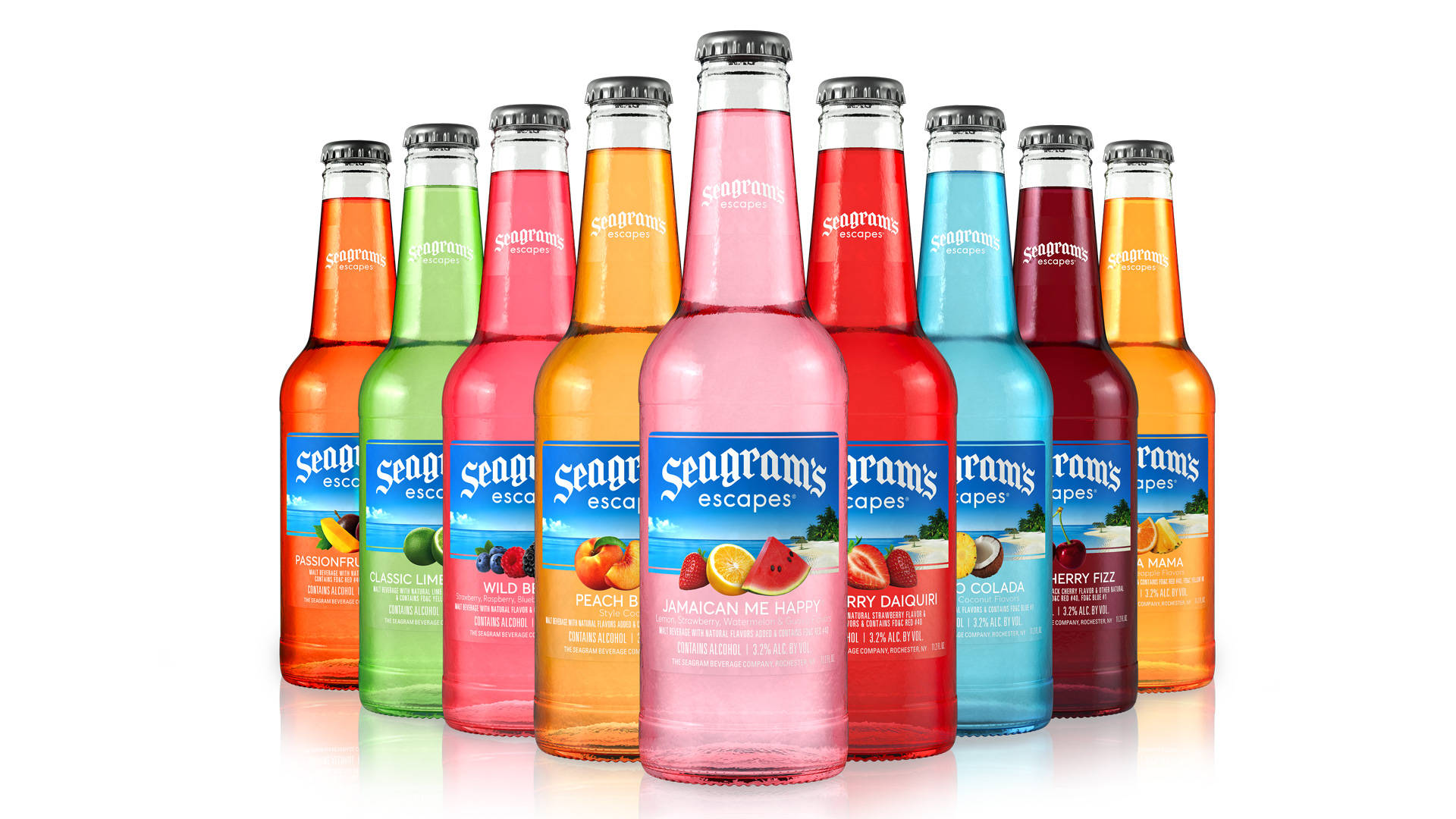 Seagrams Escapes Variety Mocktail Beverage Mix Background