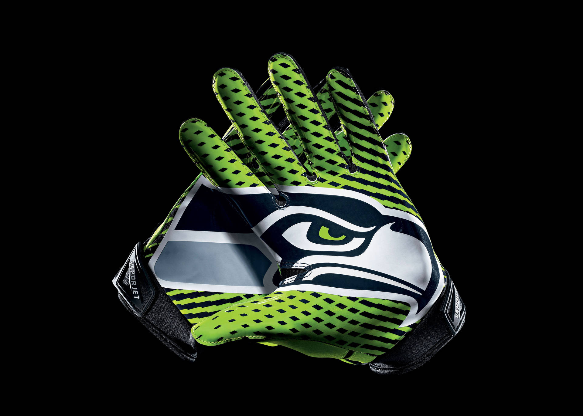 Seahawks Green Gloves Background