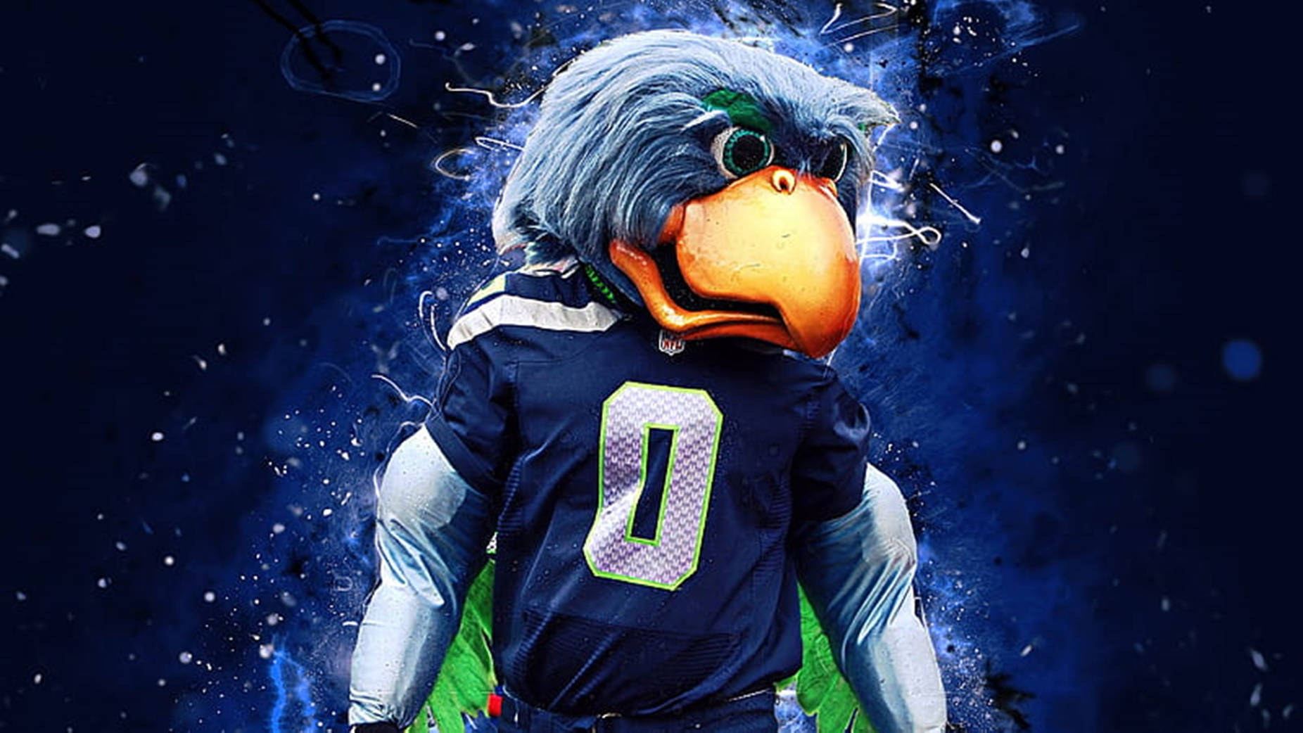 Seahawks Logo Mascot Player Background