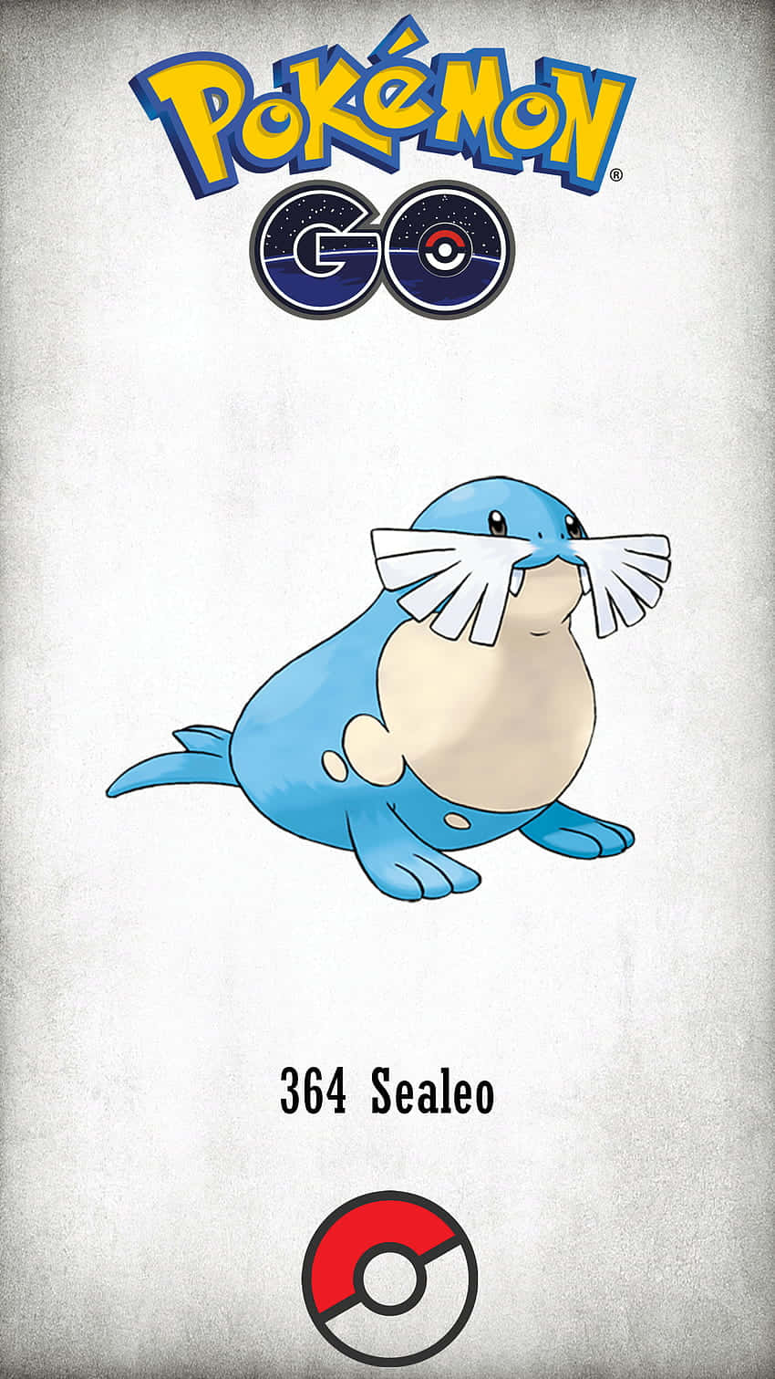 Sealeo, The Ice-breaking Pokémon In Action Background