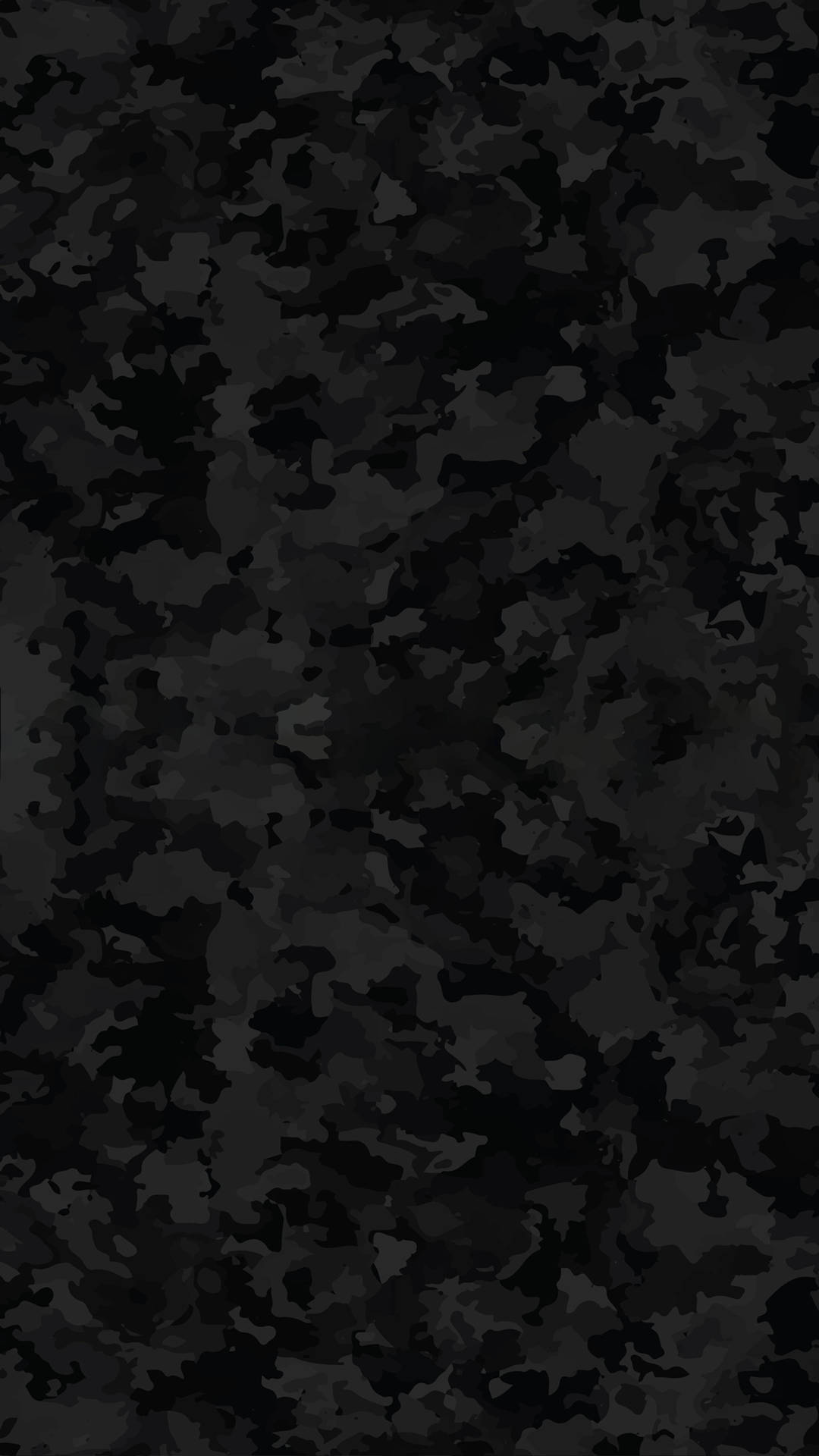 Seamless Camouflage Aesthetic Black Pattern