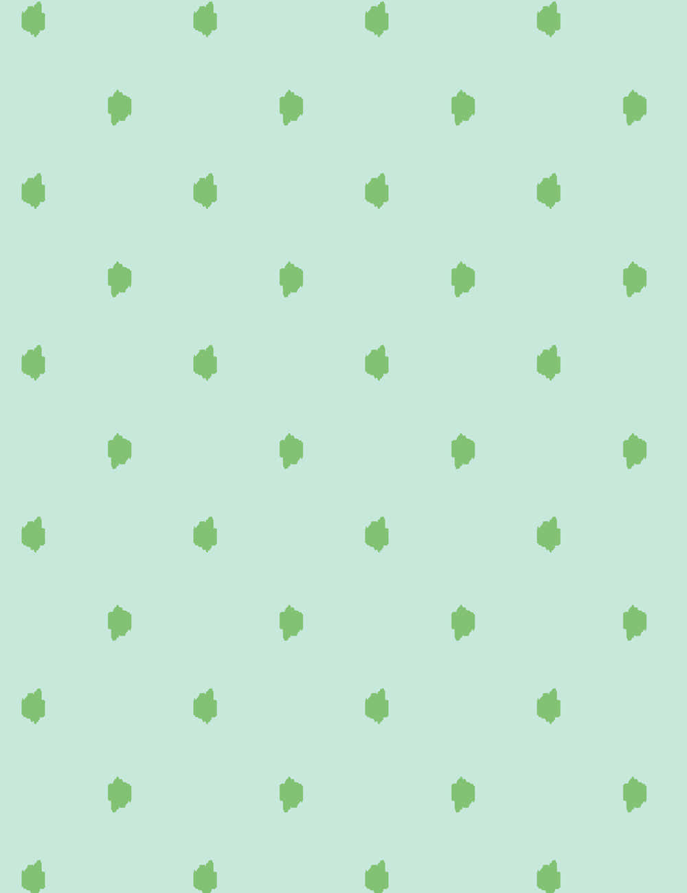 Seamless Cute Mint Green Aesthetic Background