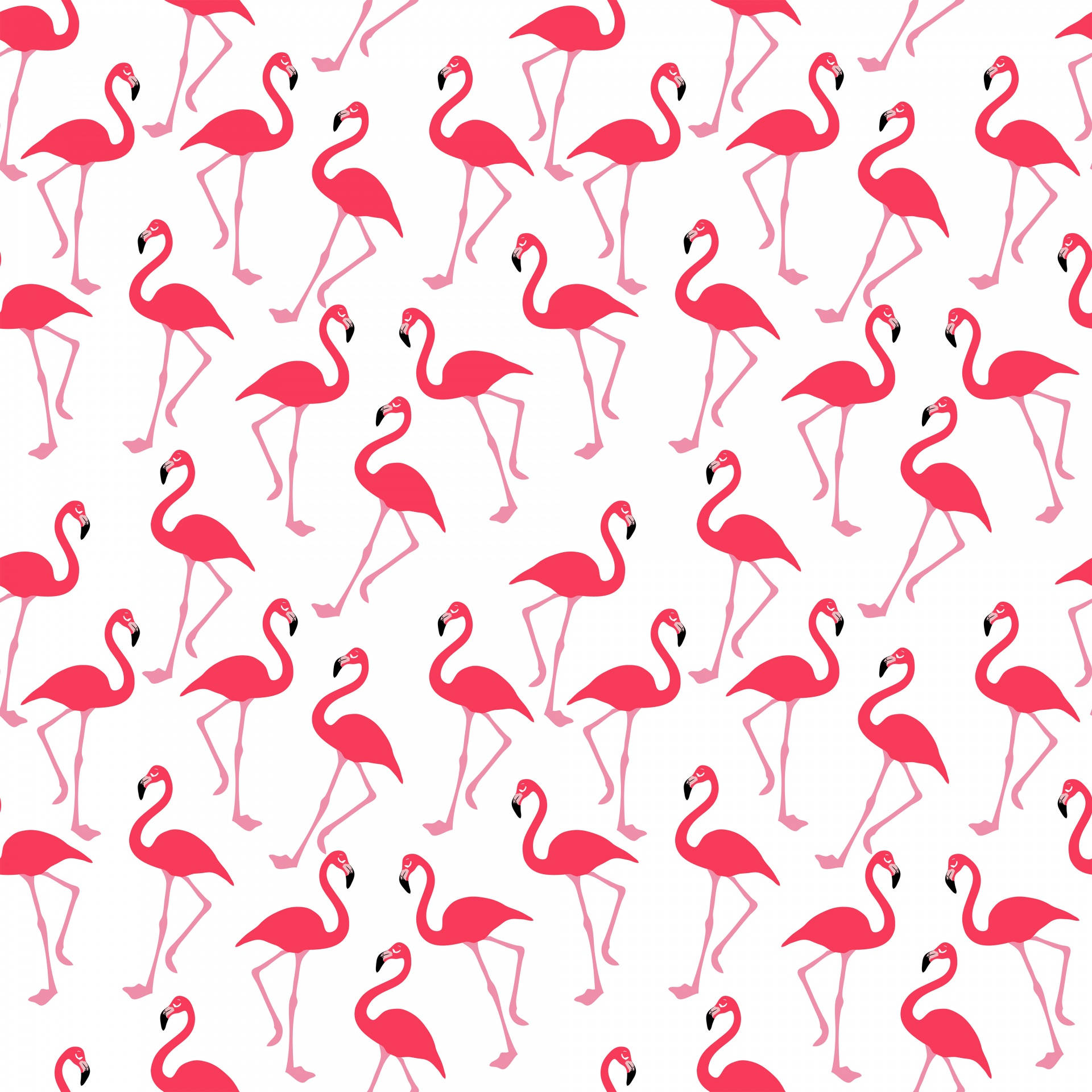 Seamless Flamingo Pattern Background
