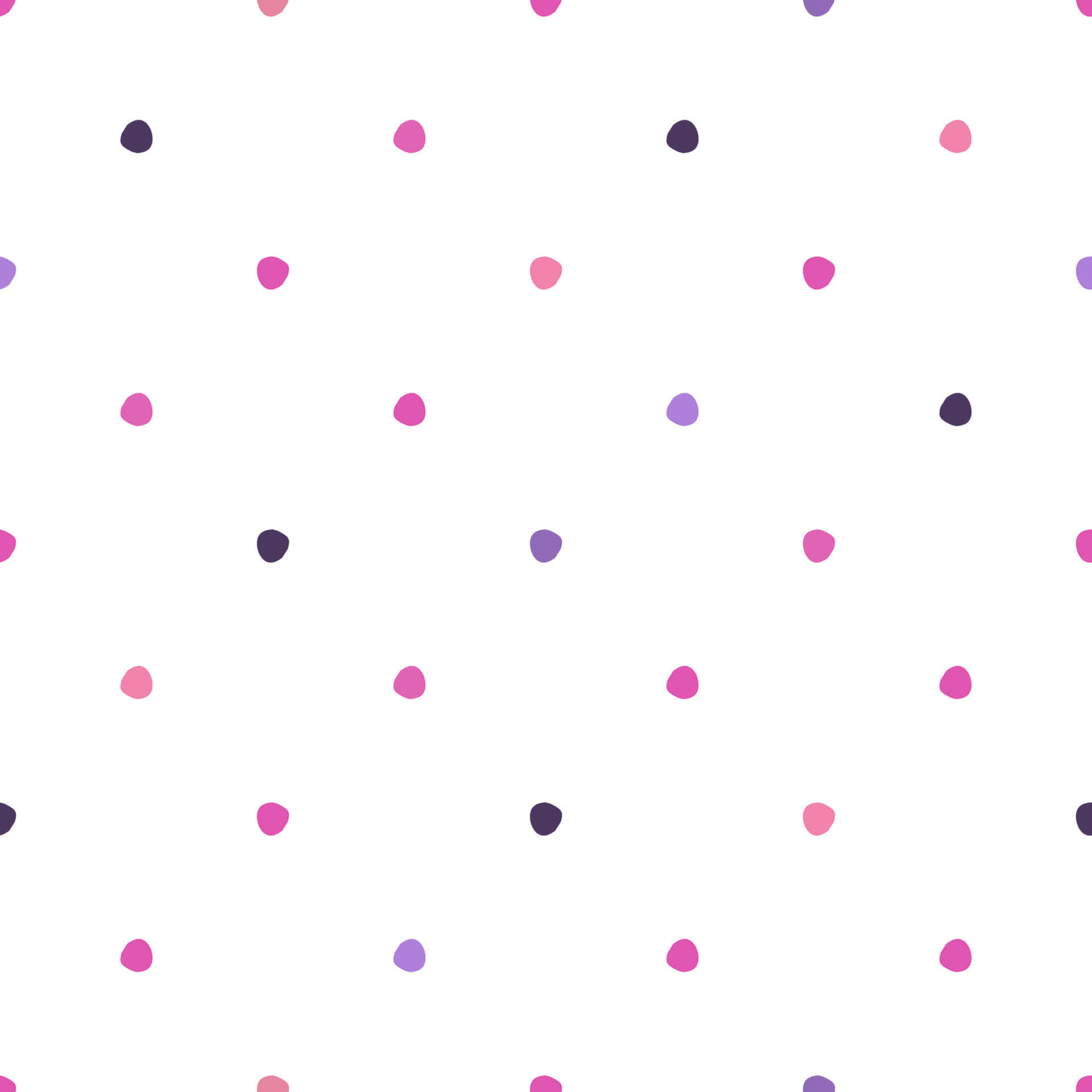 Seamless Pink And White Polka Dot Background