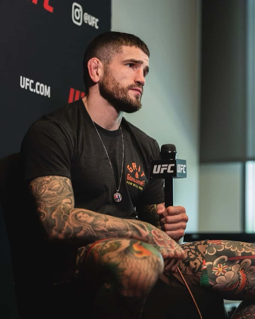 Sean Brady With Ufc Microphone