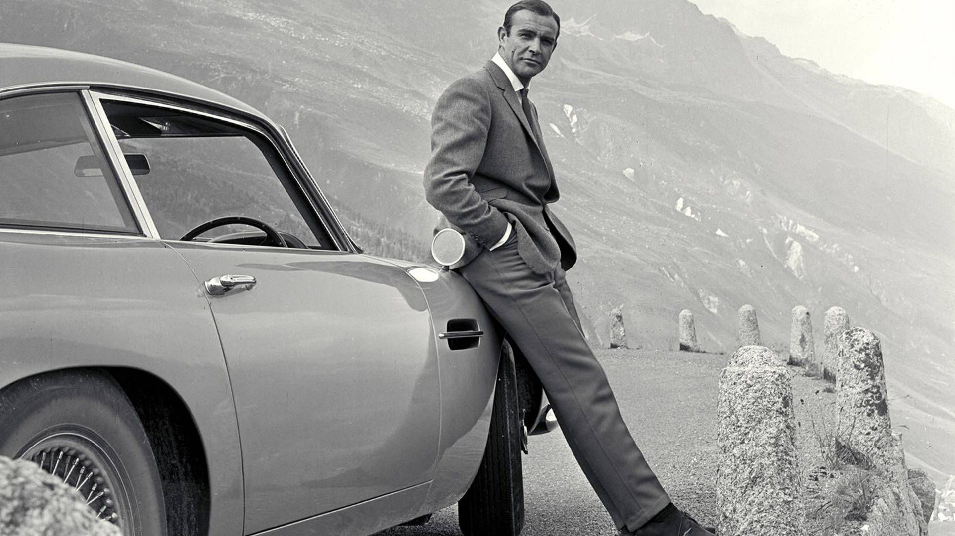 Sean Connery Aston Martin Car Background
