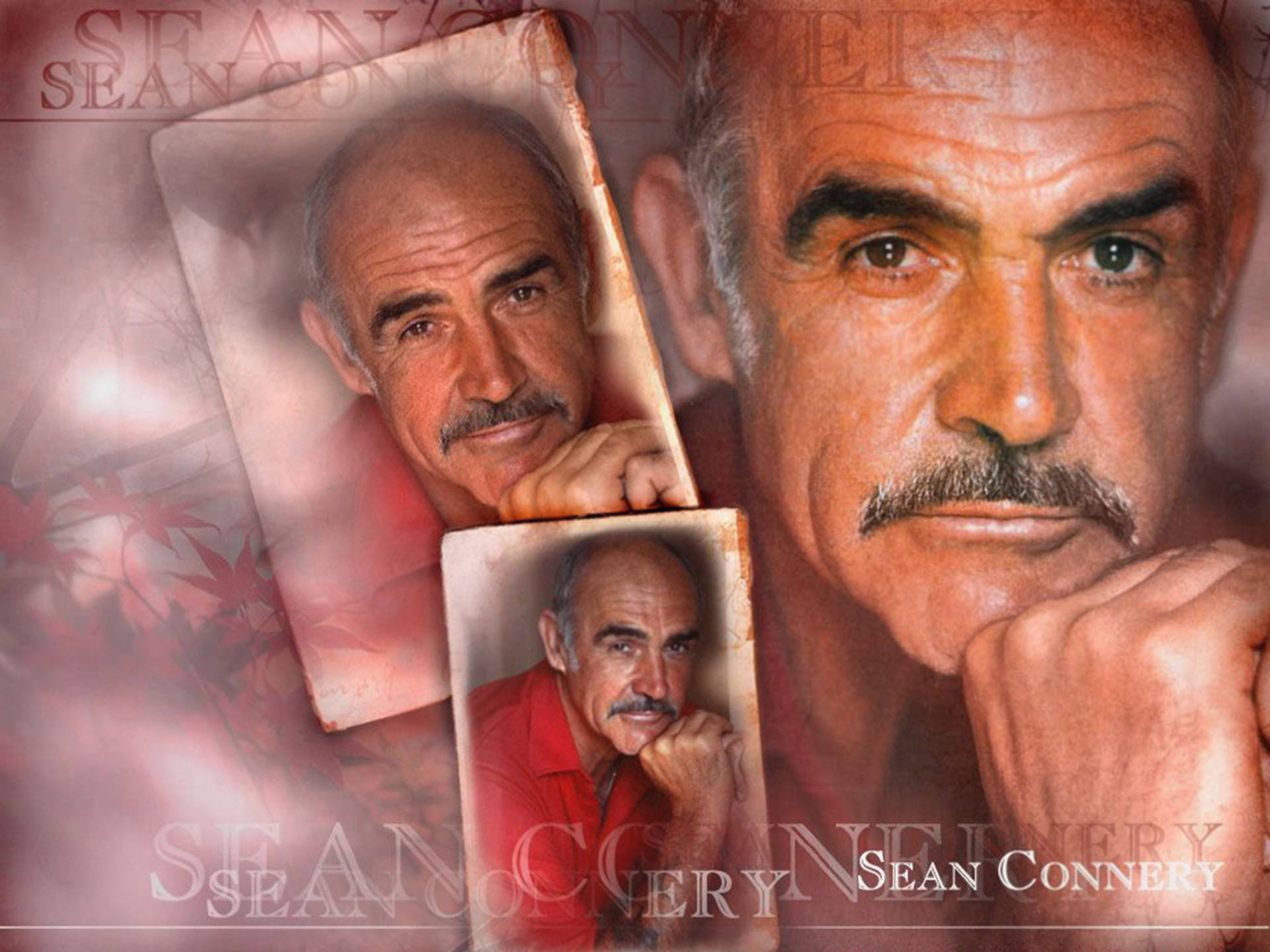 Sean Connery Headshot Collage Background