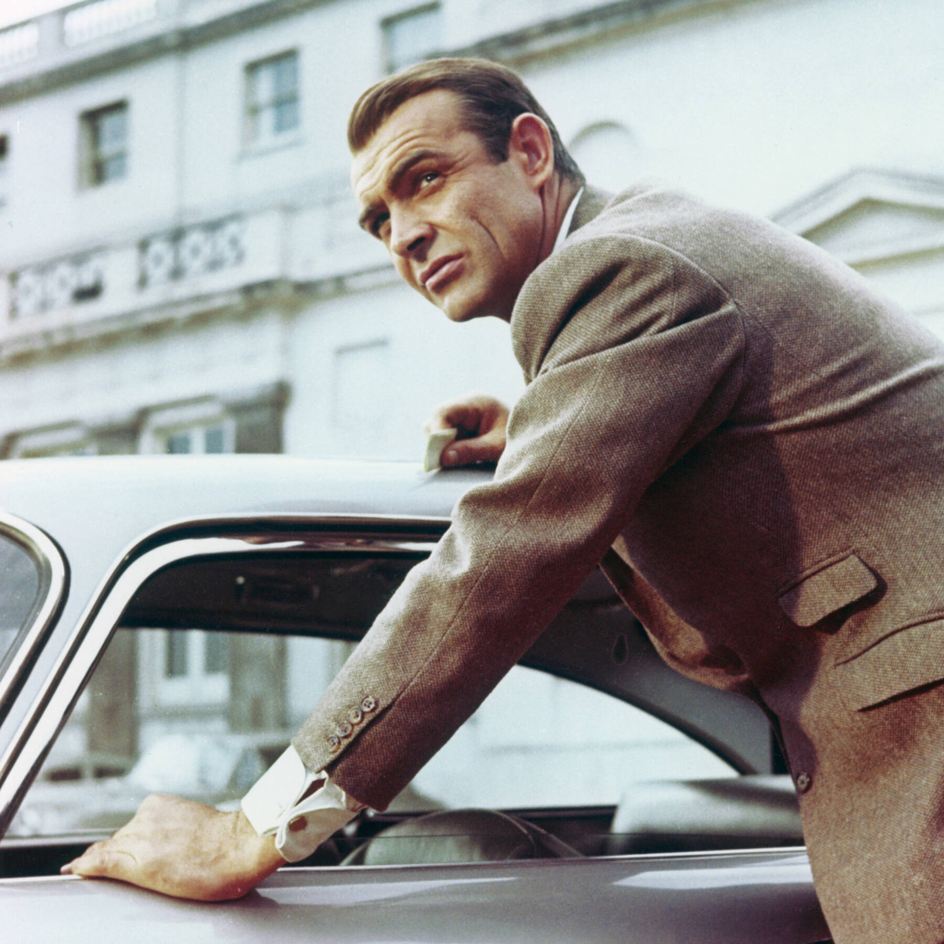 Sean Connery In Goldfinger 1964 Movie Background