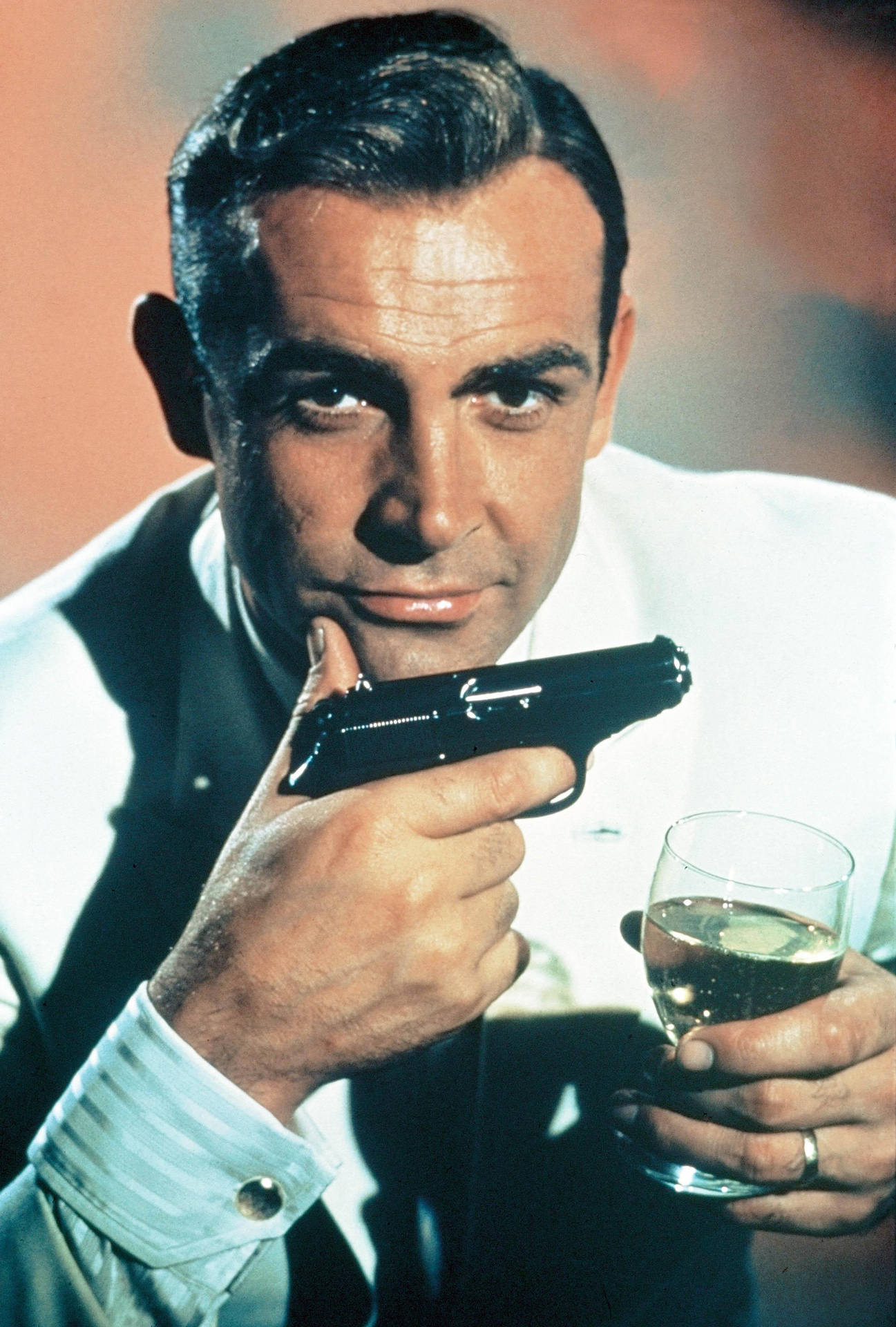 Sean Connery In Goldfinger Background