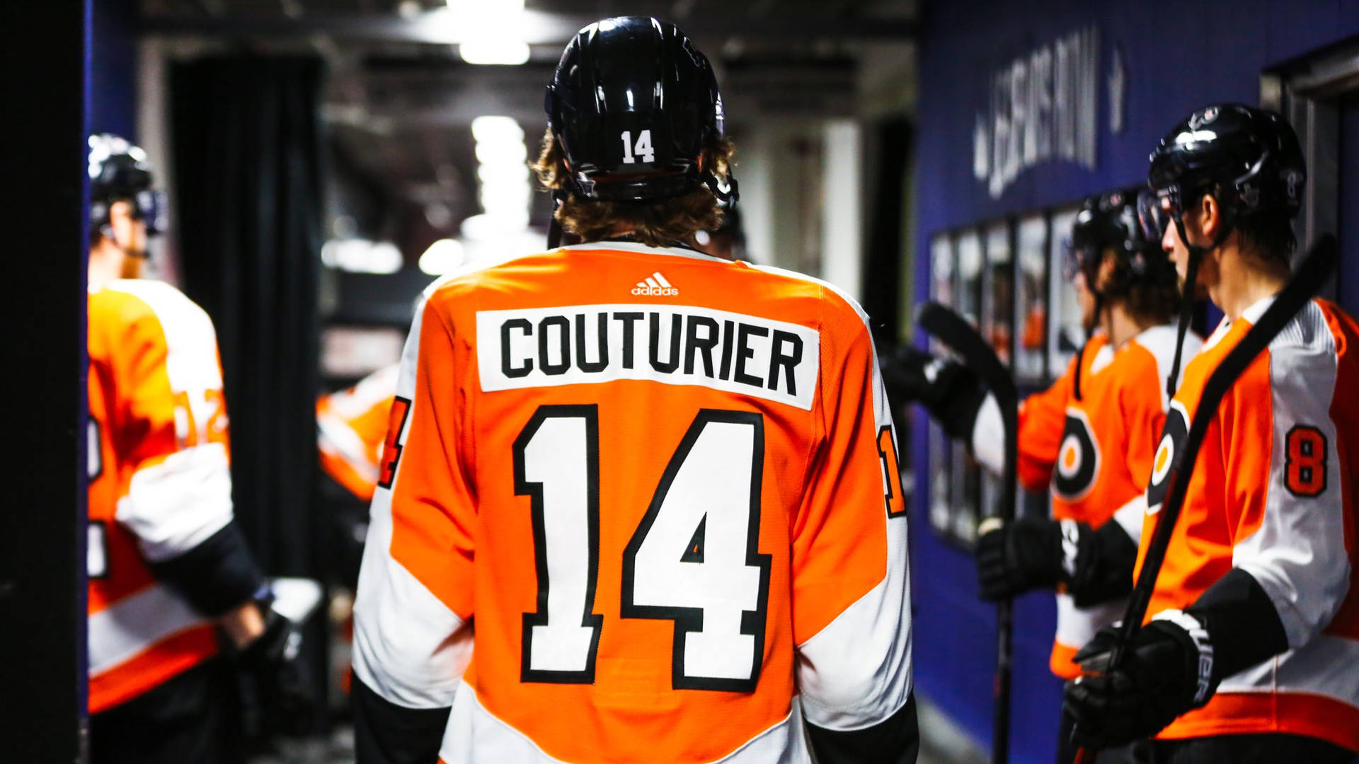 Sean Couturier Back View Background