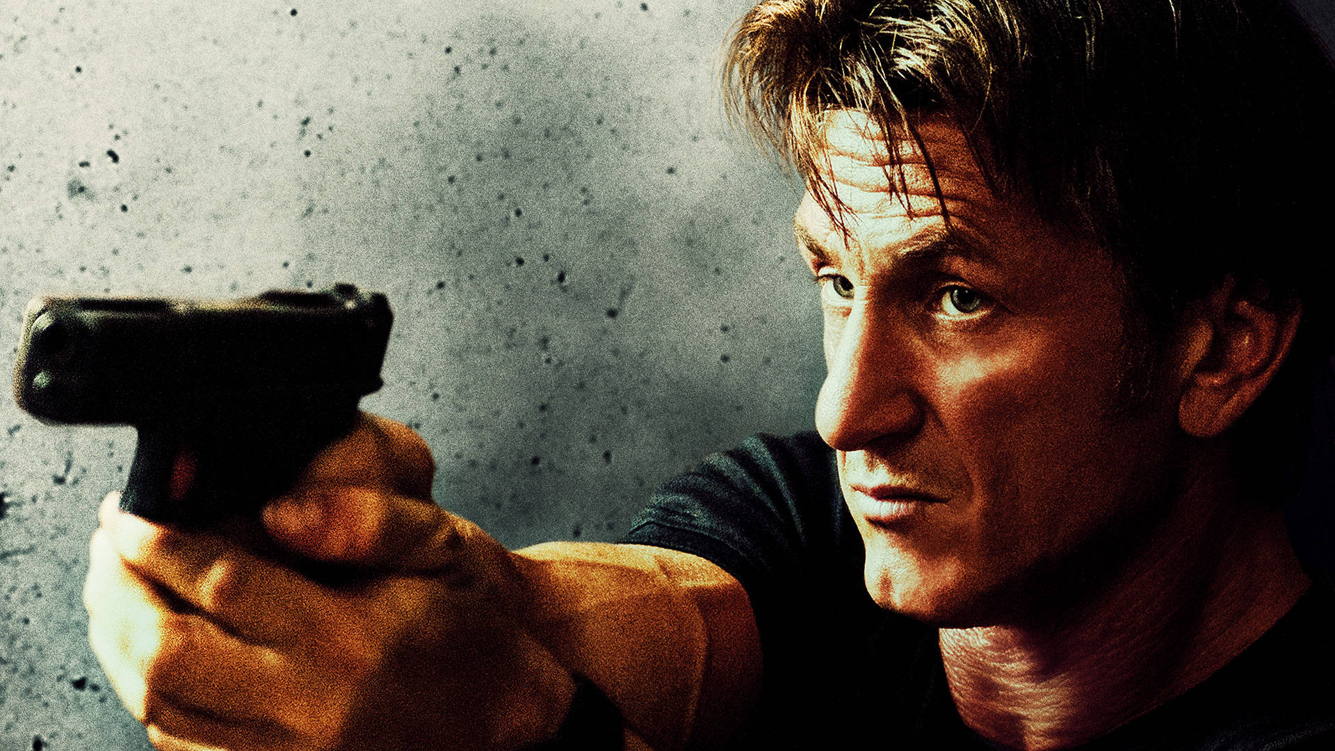 Sean Penn In A Serious Face Background