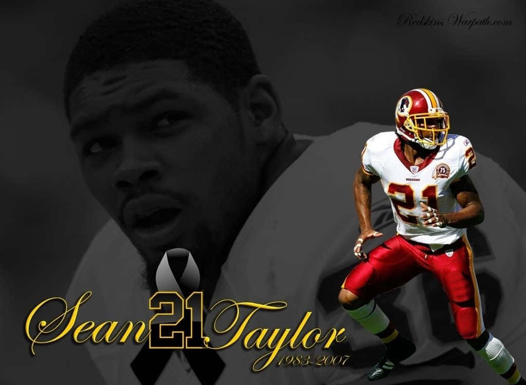 Sean Taylor In Action Background