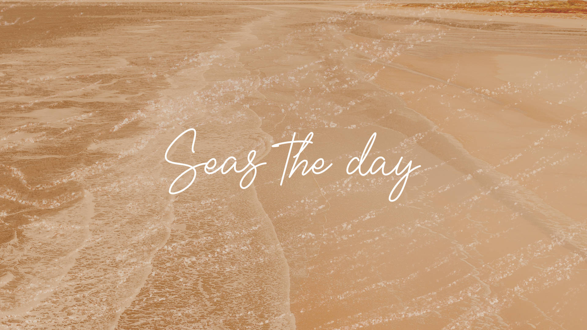 Seas The Day Cream Aesthetic Background