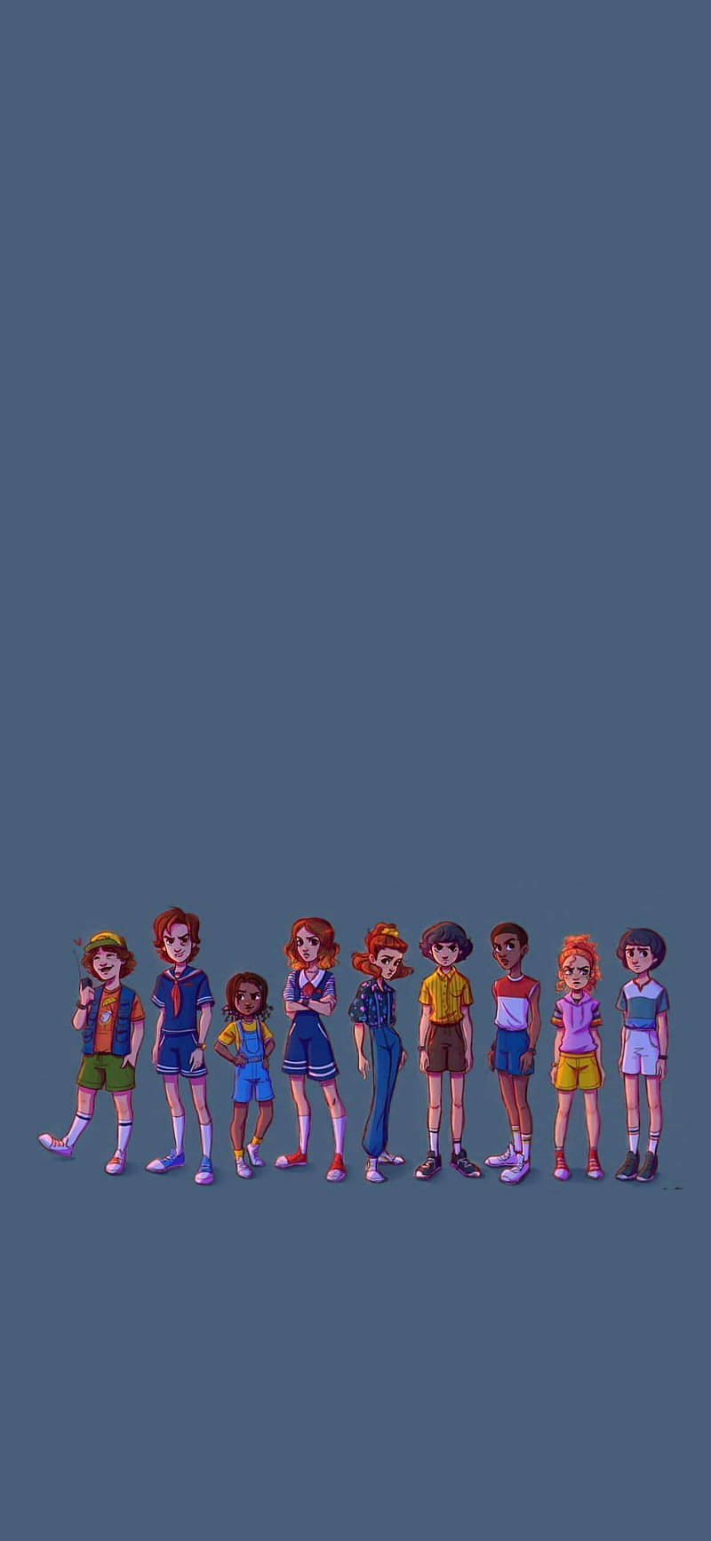 Season Three Cartoon Stranger Things Phone Background