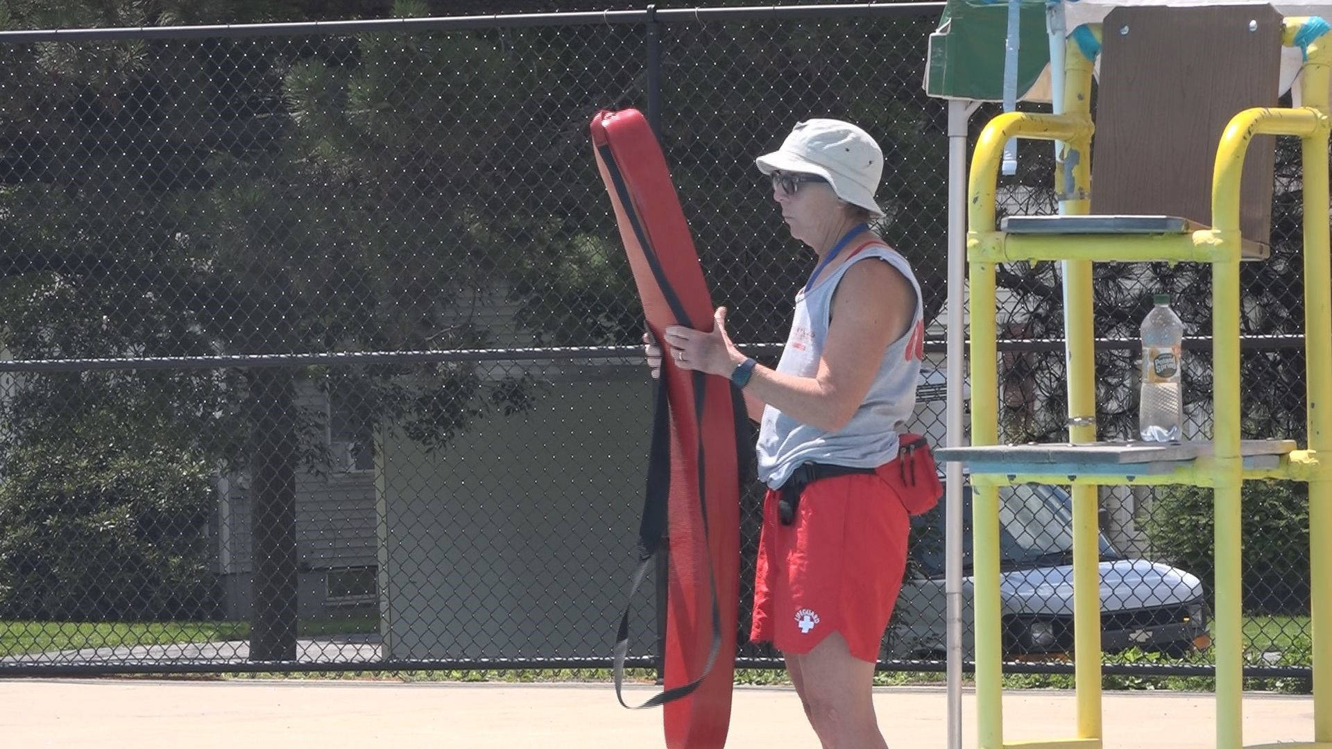 Seasoned Lifeguard Barbara Linnehan Smith On Duty