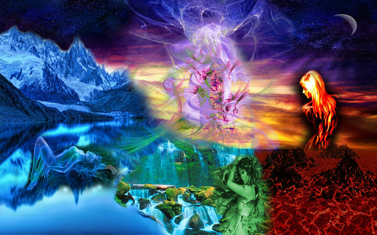 Seasons Of Earth Element Art Background