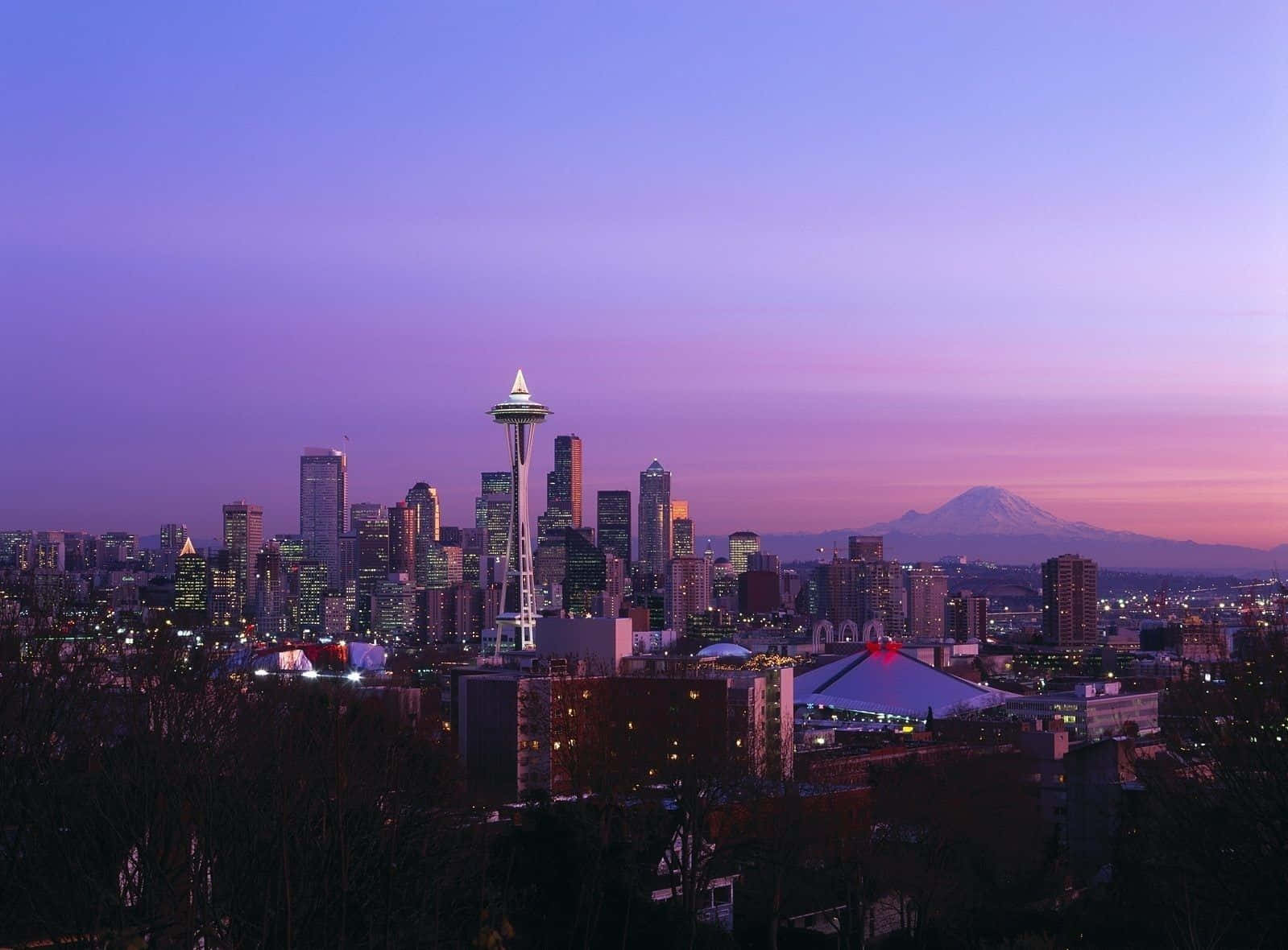 Seattle Hd Purple Aesthetic Background