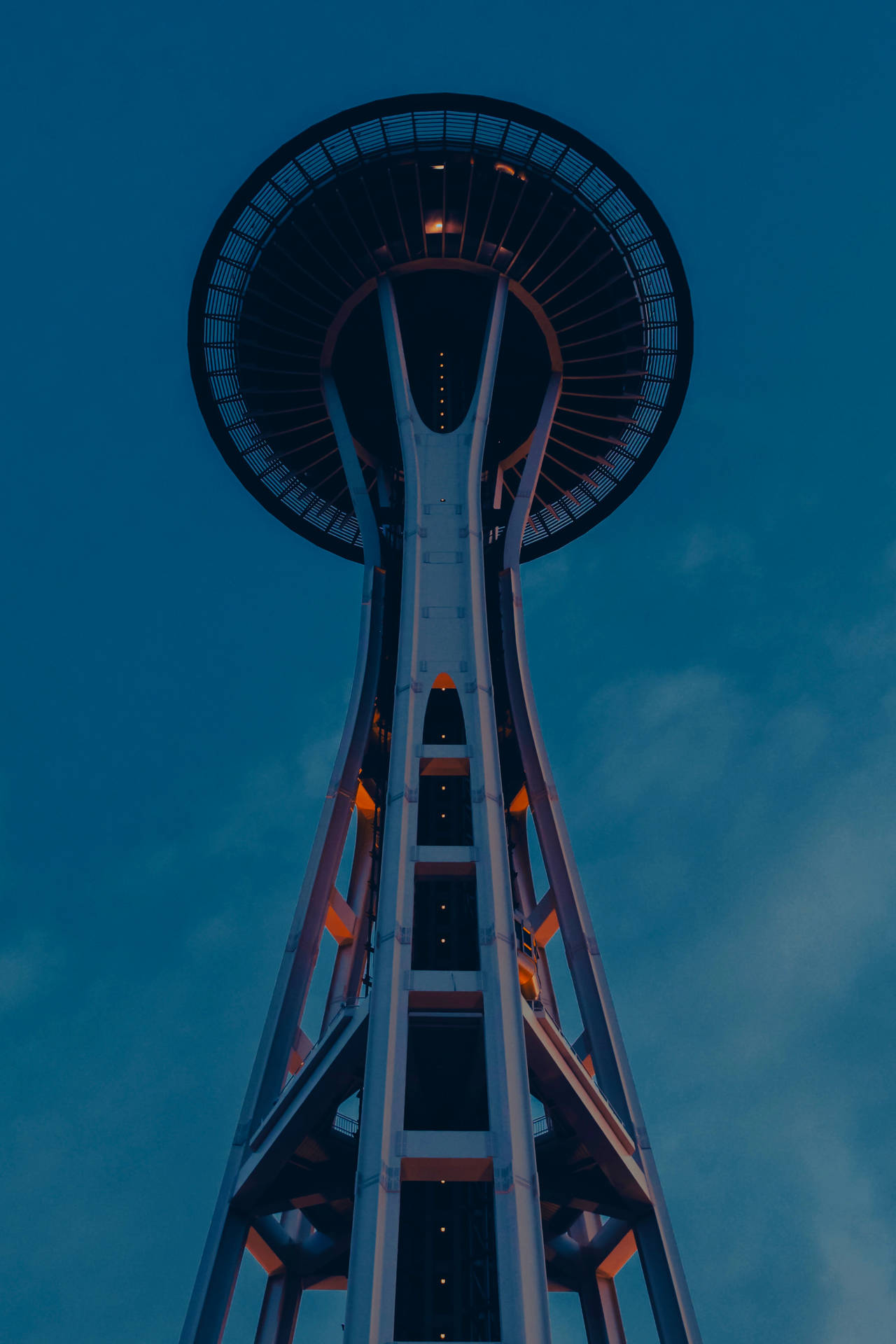 Seattle Iphone Space Needle Structure Background