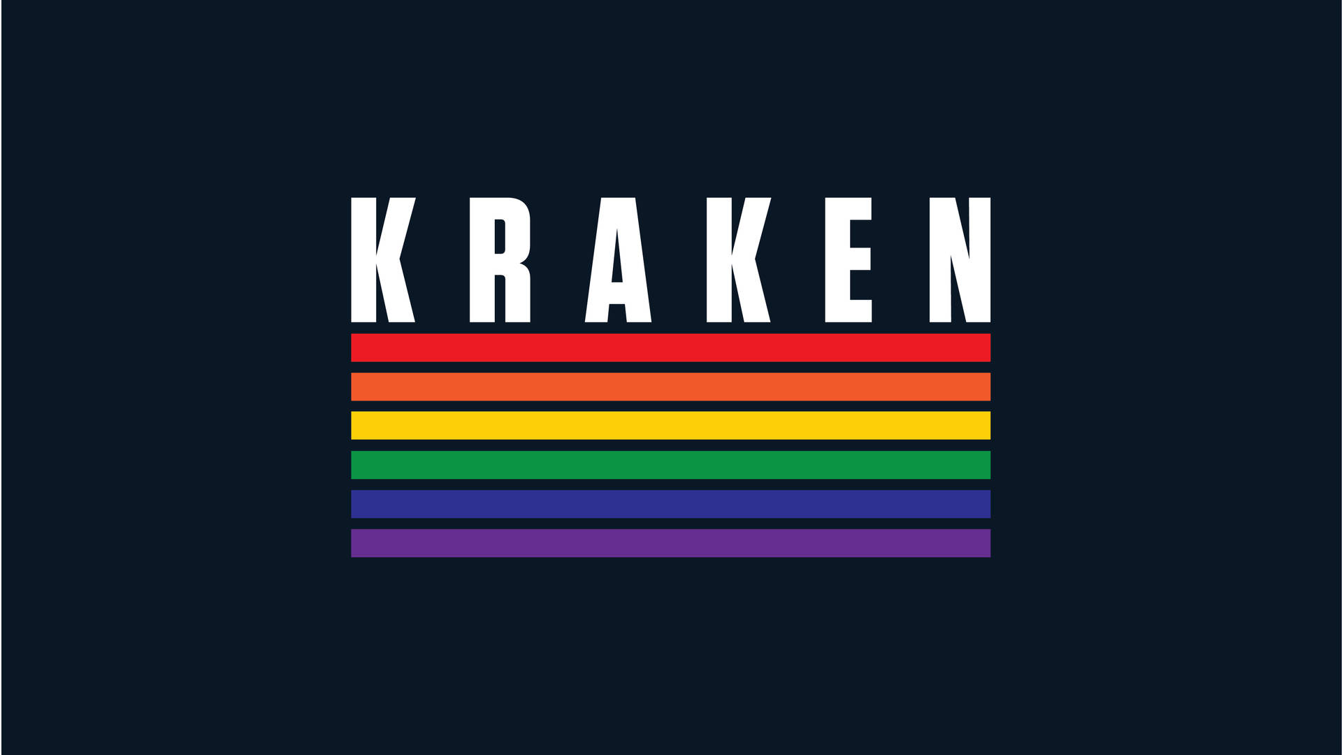 Seattle Kraken Rainbow Logo Background