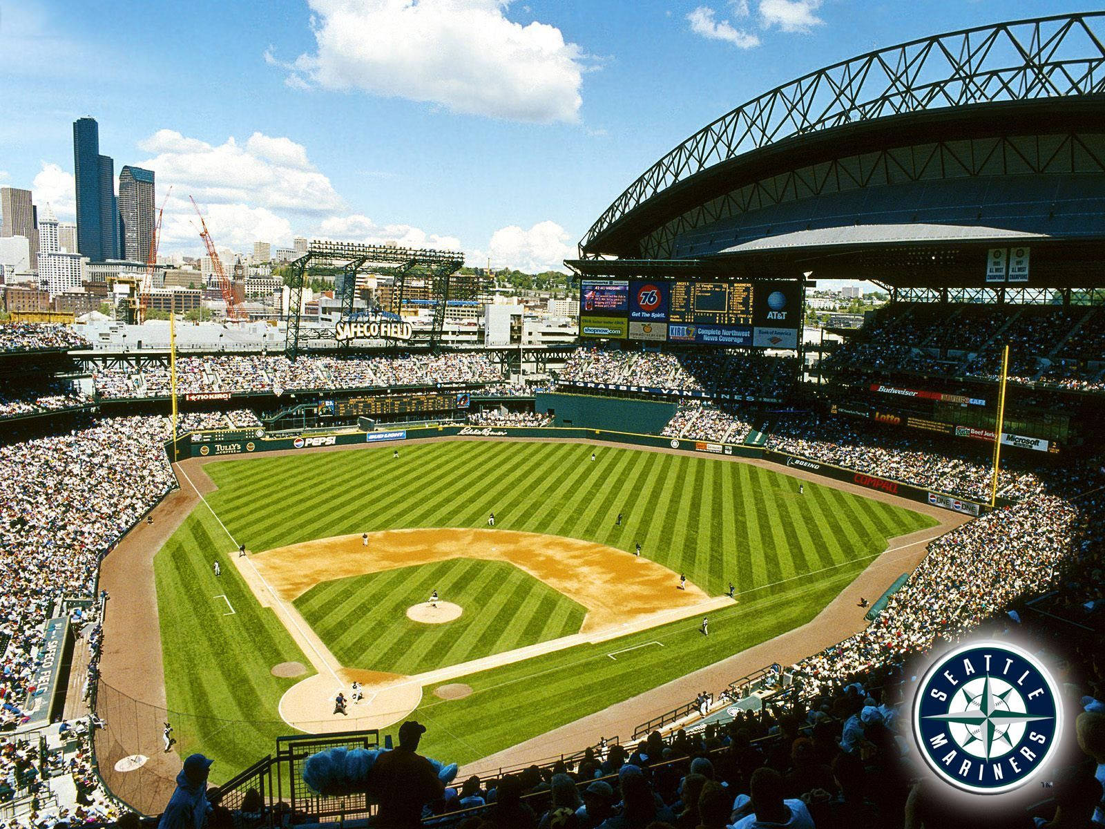 Seattle Mariners Baseball Stadium Background