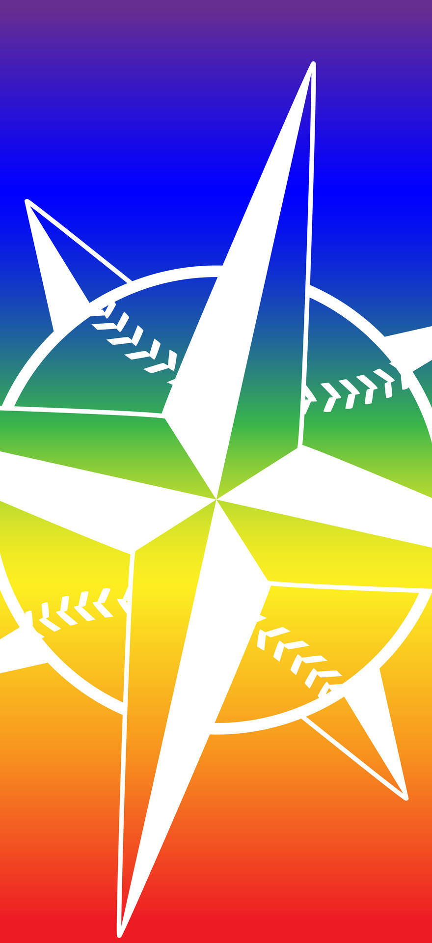 Seattle Mariners Rainbow Logo Background