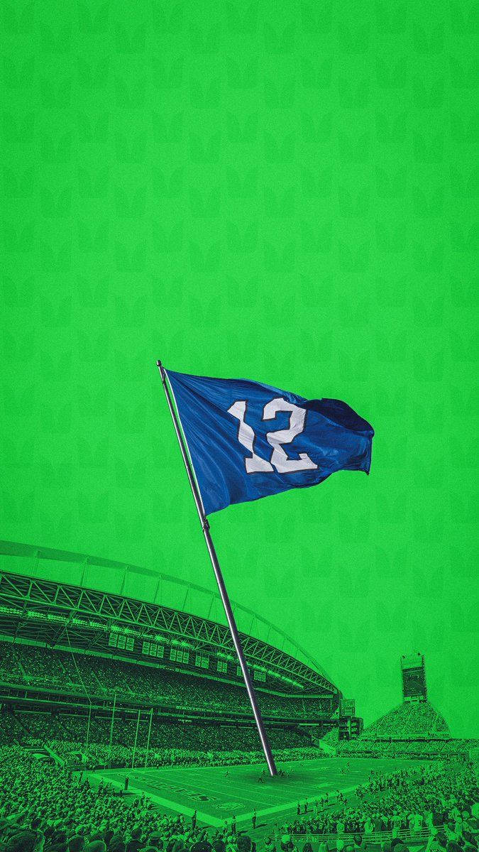 Seattle Seahawks Flag Background
