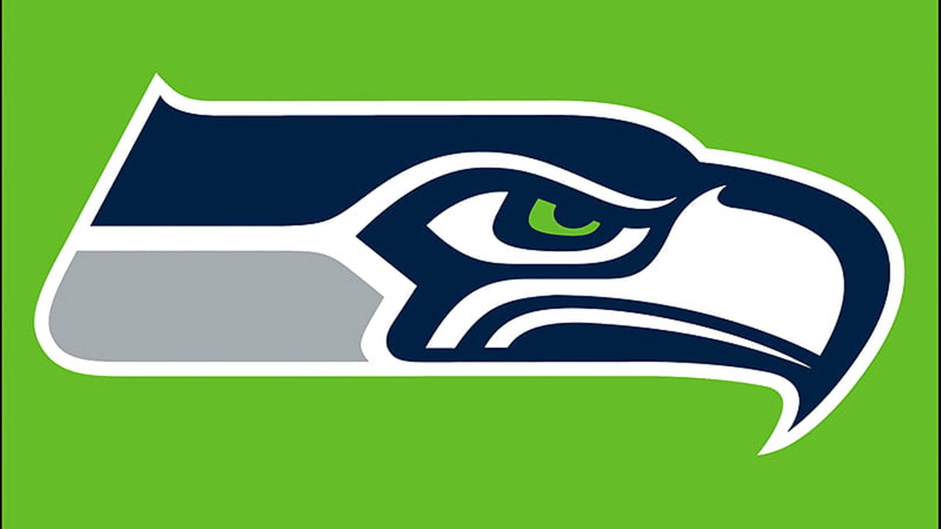 Seattle Seahawks Logo Green Aesthetic Background