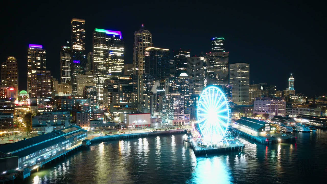 Seattle Skyline Great Wheel