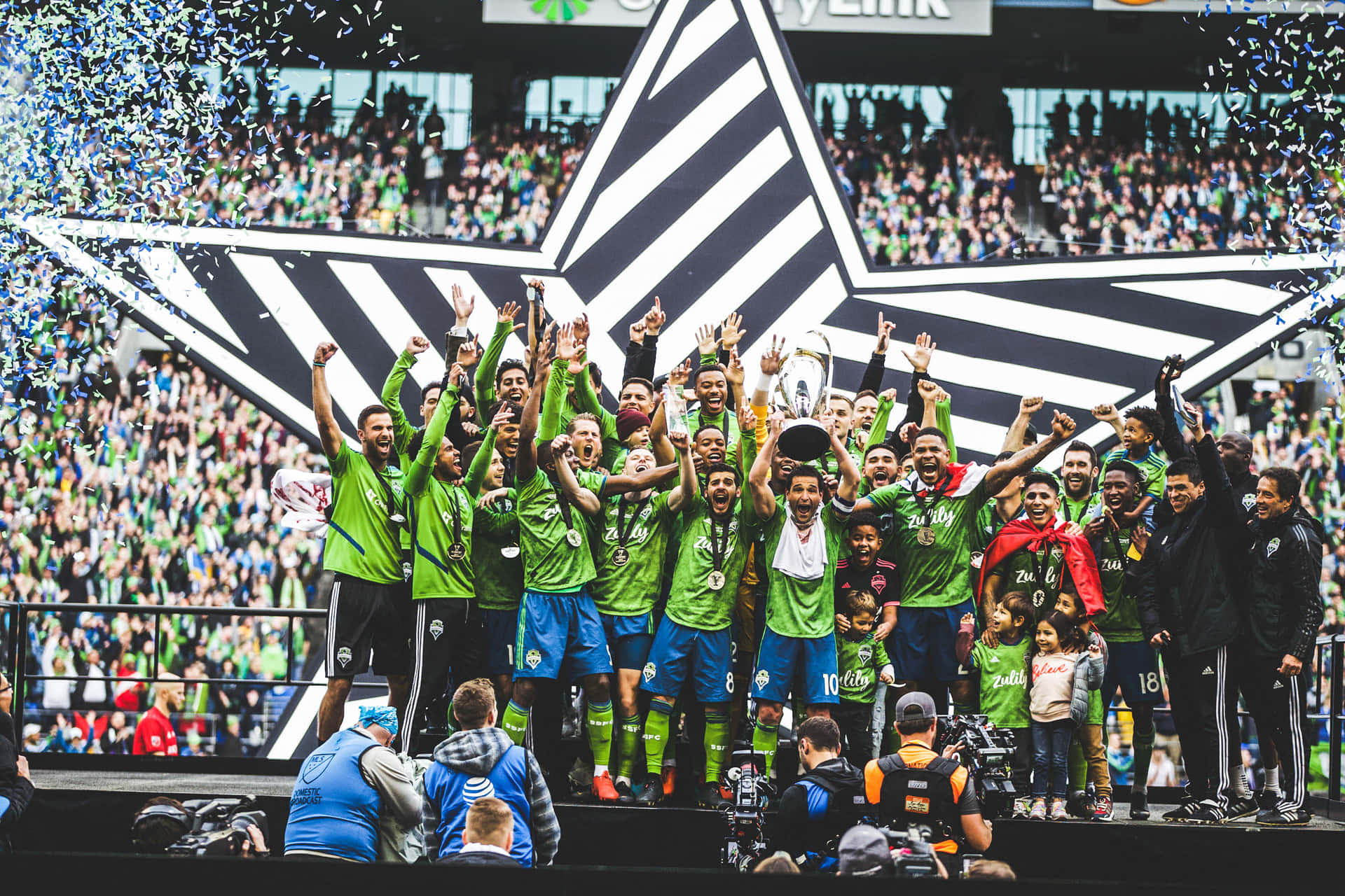 Seattle Sounders Fc's Victorious Moment As 2019 Msl Champions Background