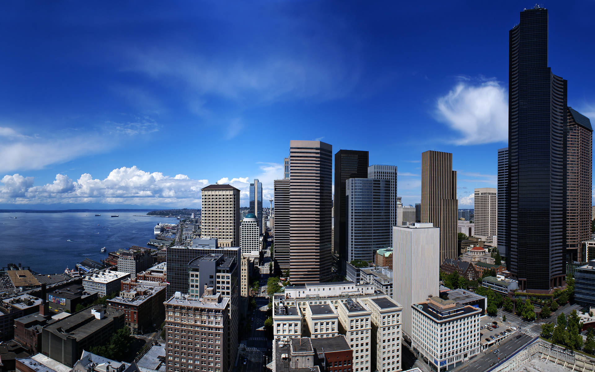 Seattle Washington Skyscraper Background