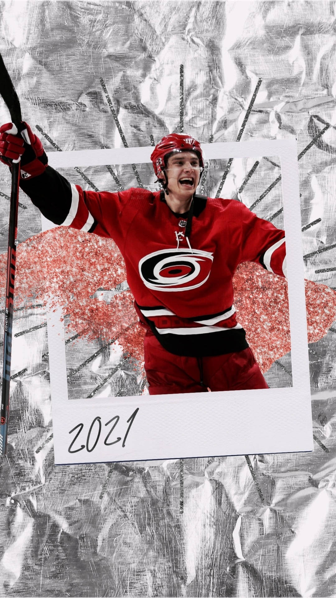 Sebastian Aho 2021 Photo Card Background