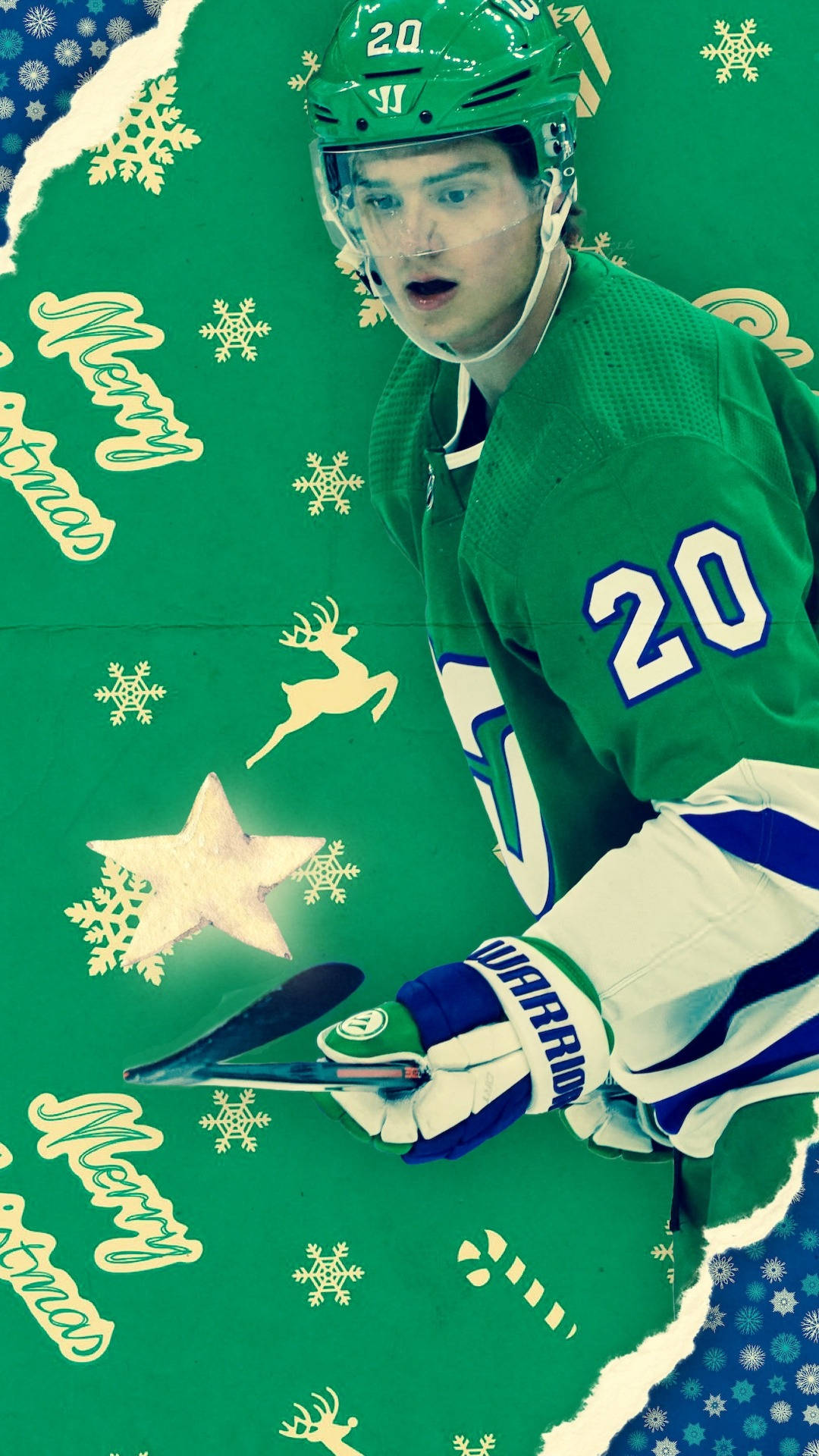 Sebastian Aho Christmas Card Background