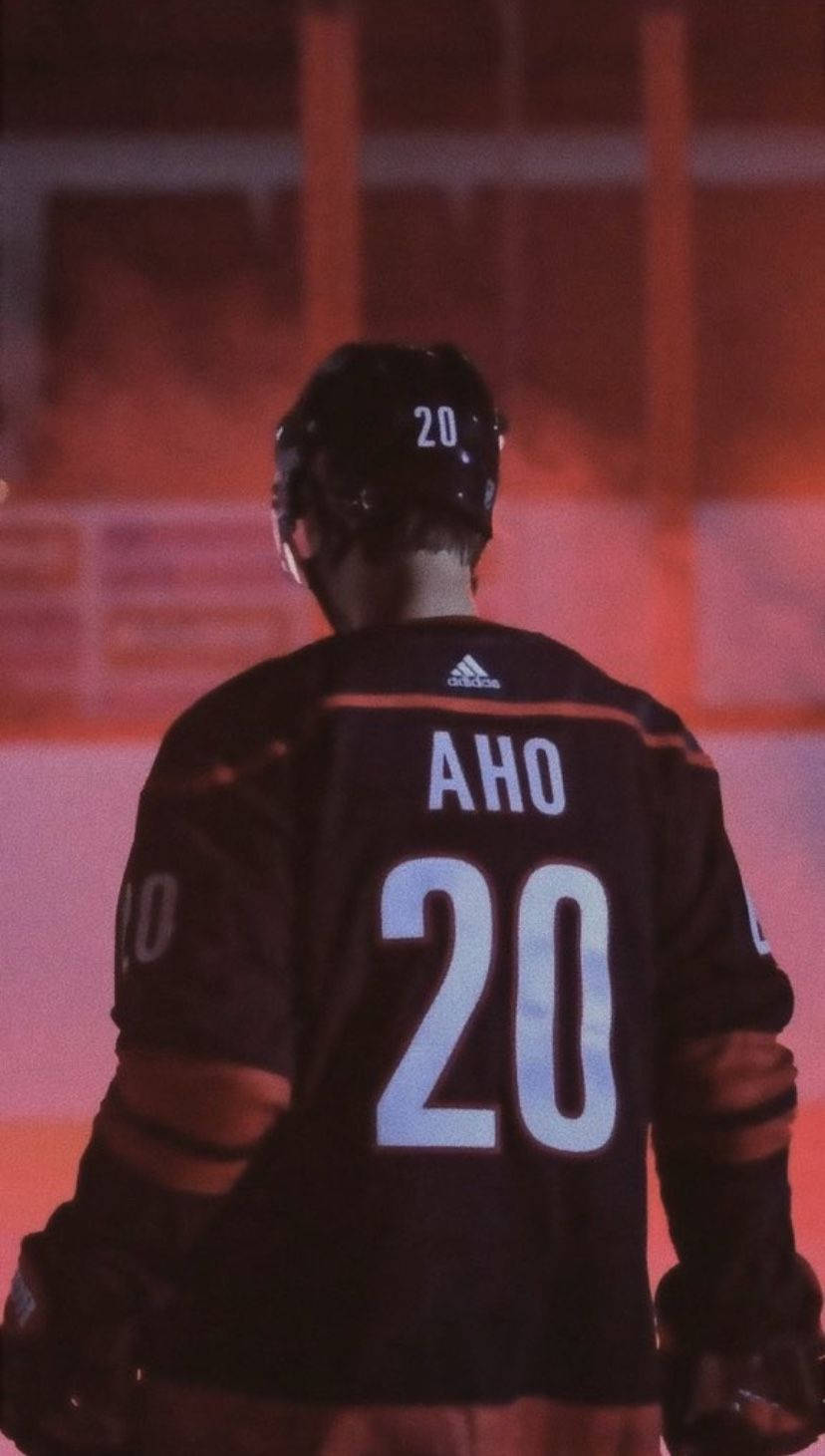 Sebastian Aho Finnish Ice Hockey Player Background