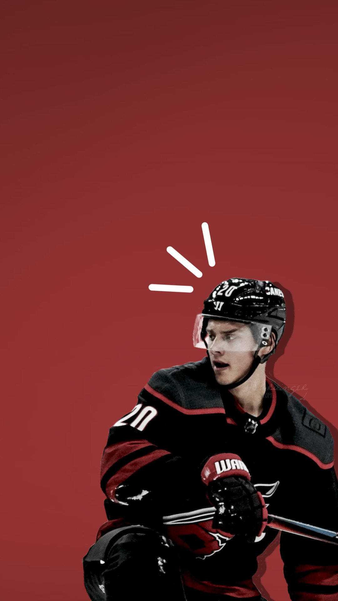 Sebastian Aho In Action Background