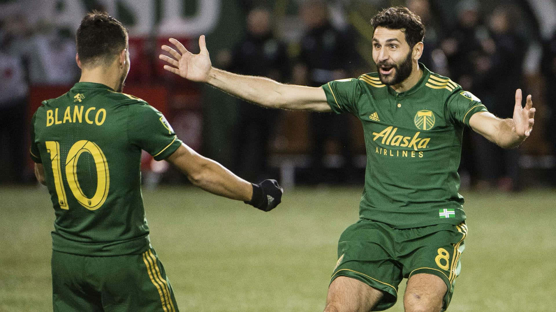 Sebastian Blanco And Teammate Diego Valeri Background