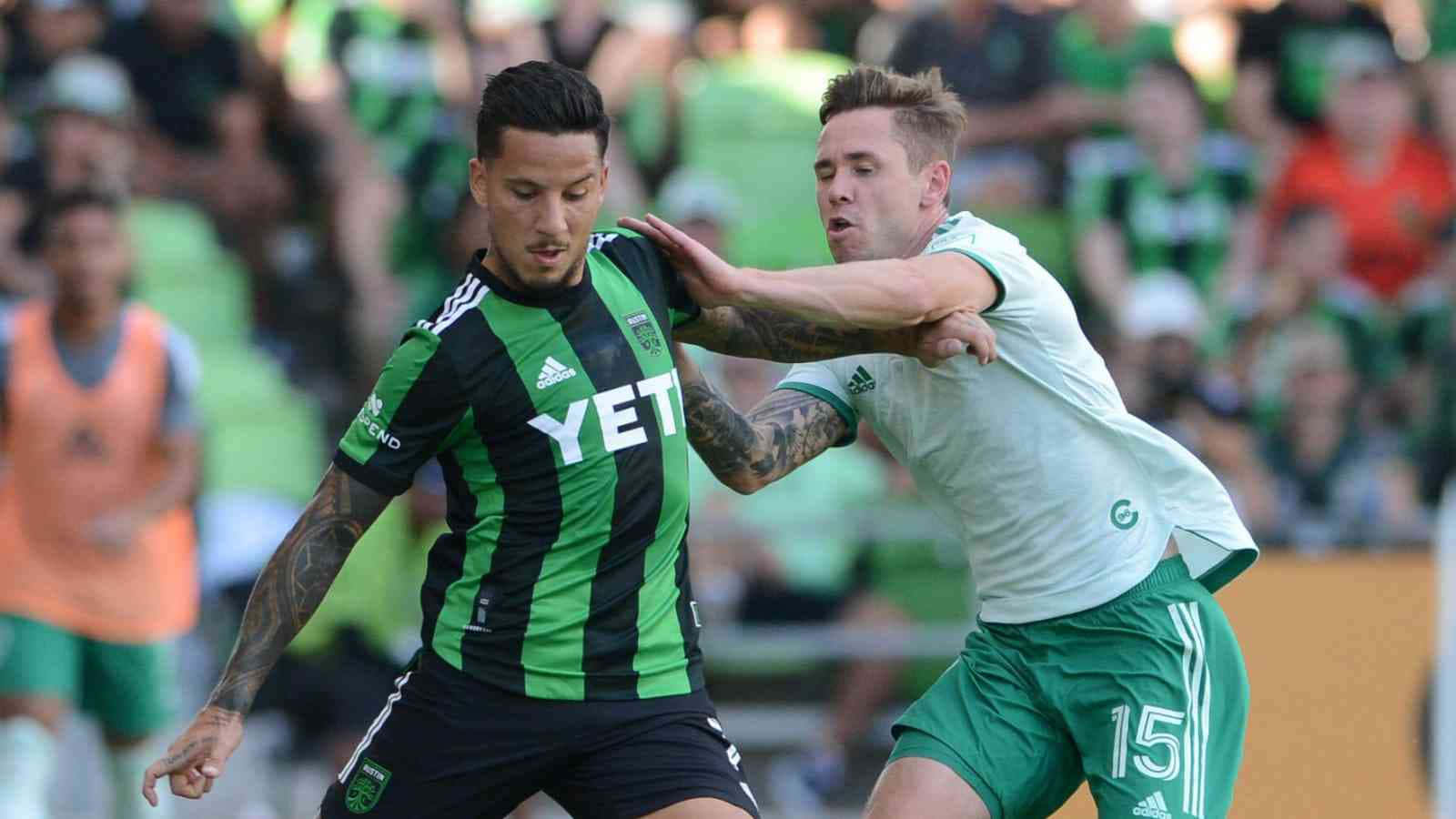 Sebastian Driussi Against Sam Nicholson Background
