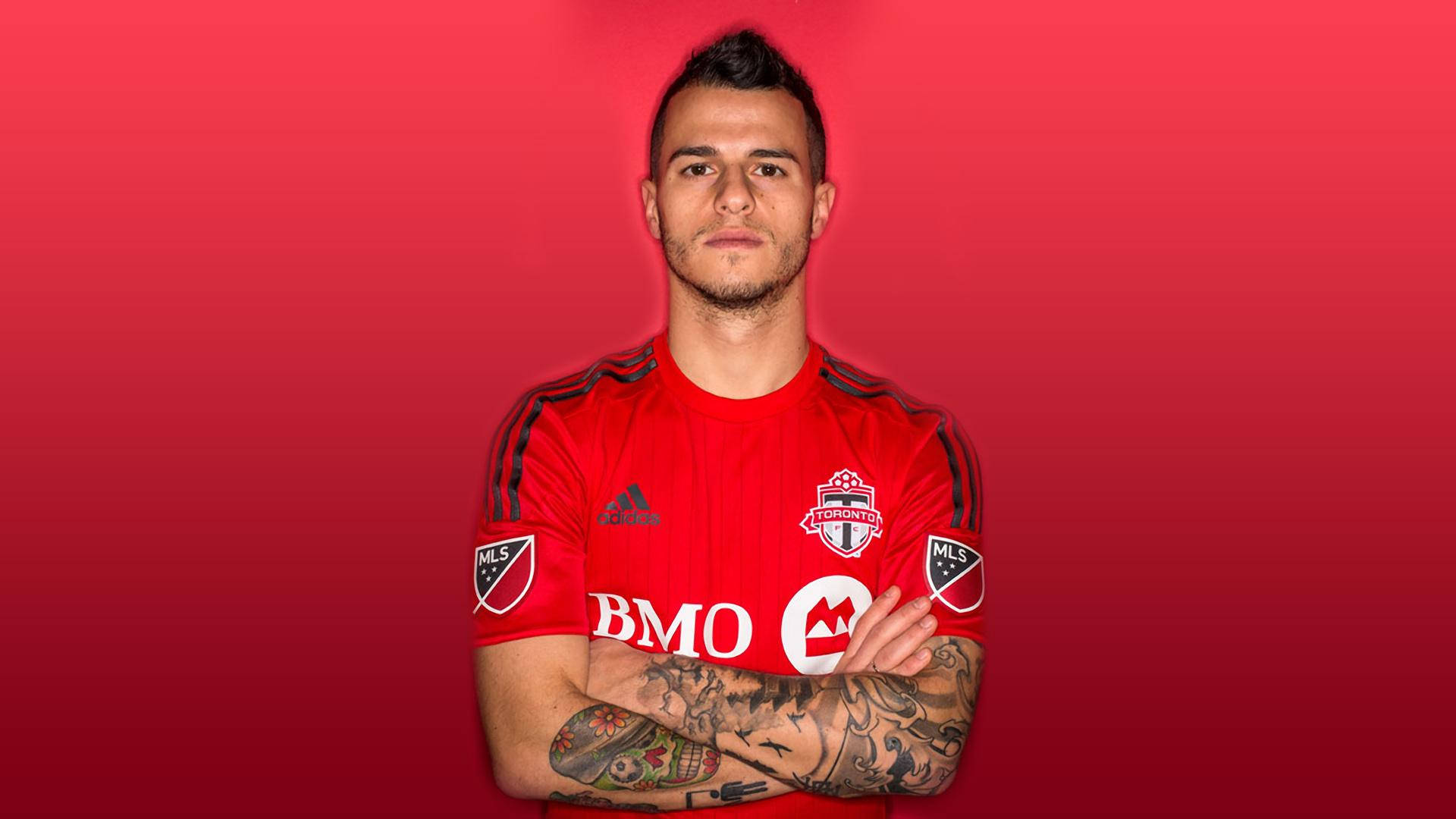 Sebastian Giovinco In Action, Toronto Fc's No.10 Star Player Background