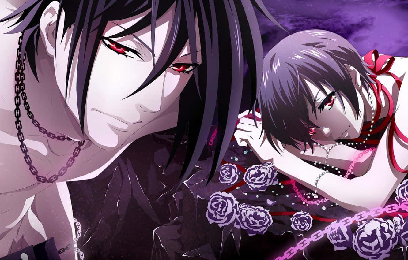 Sebastian Michaelis Smirking In The Moonlight Background