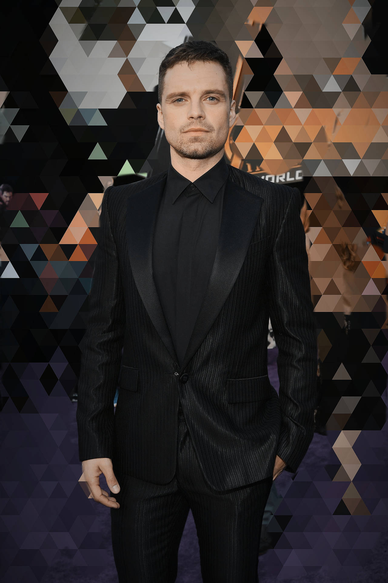 Sebastian Stan Dapper Suit Background