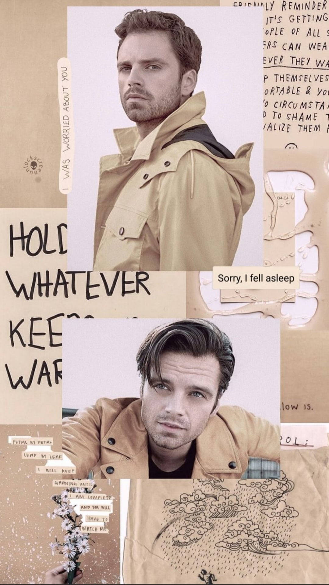 Sebastian Stan Yellow Jacket Aesthetic Background
