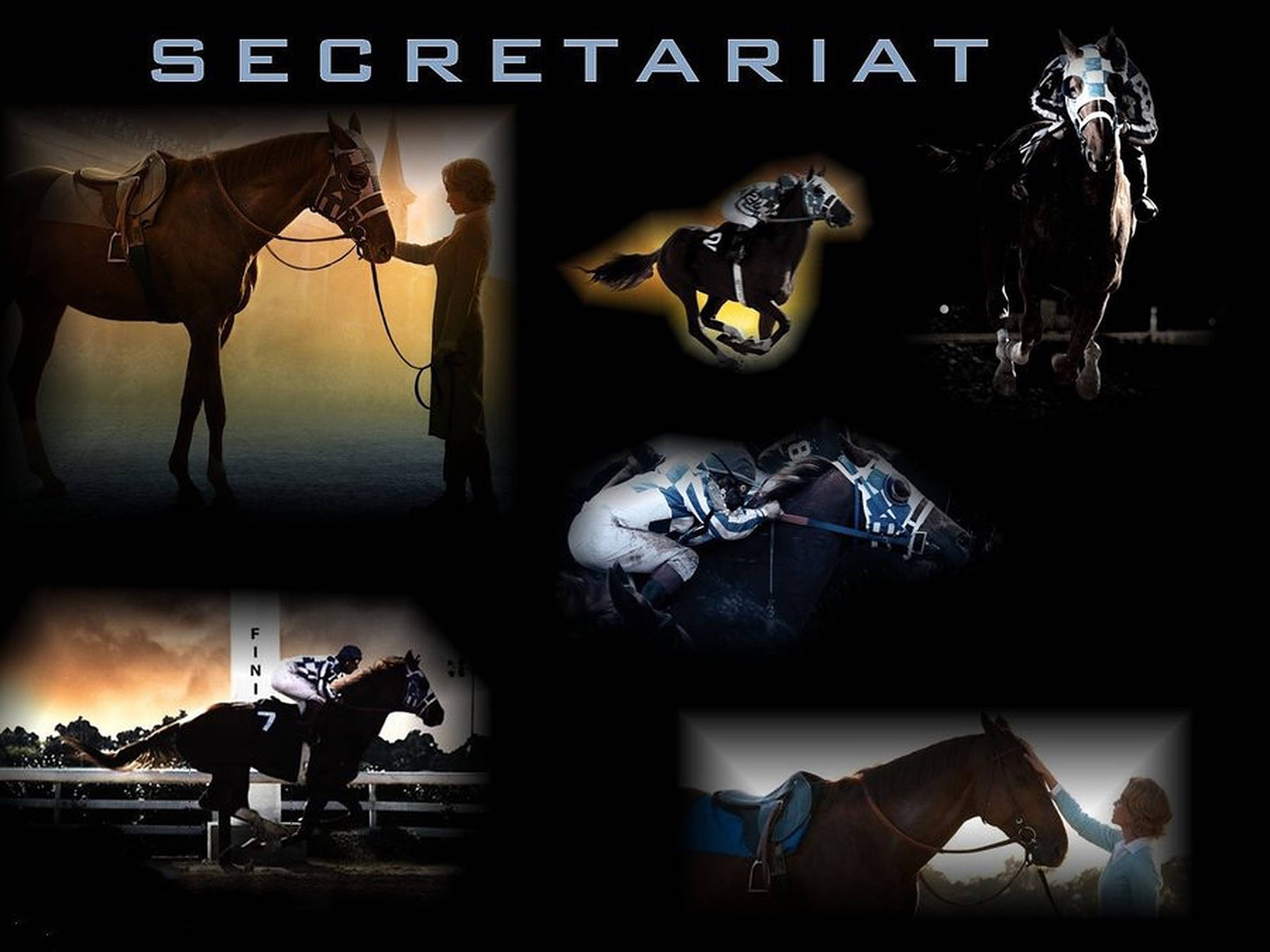 Secretariat Collage Background