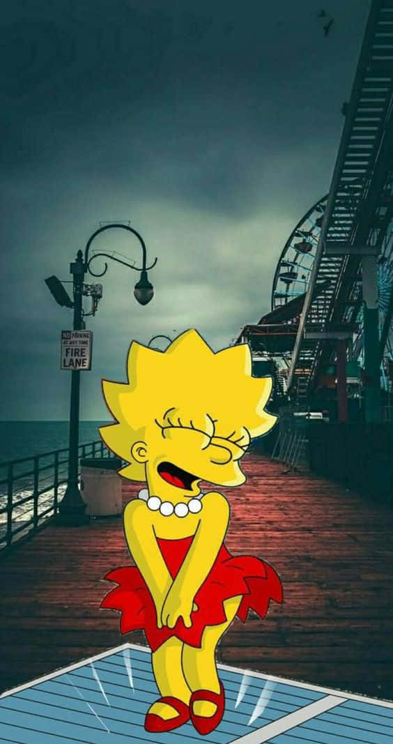 Seductive Lisa Simpson Aesthetic Background
