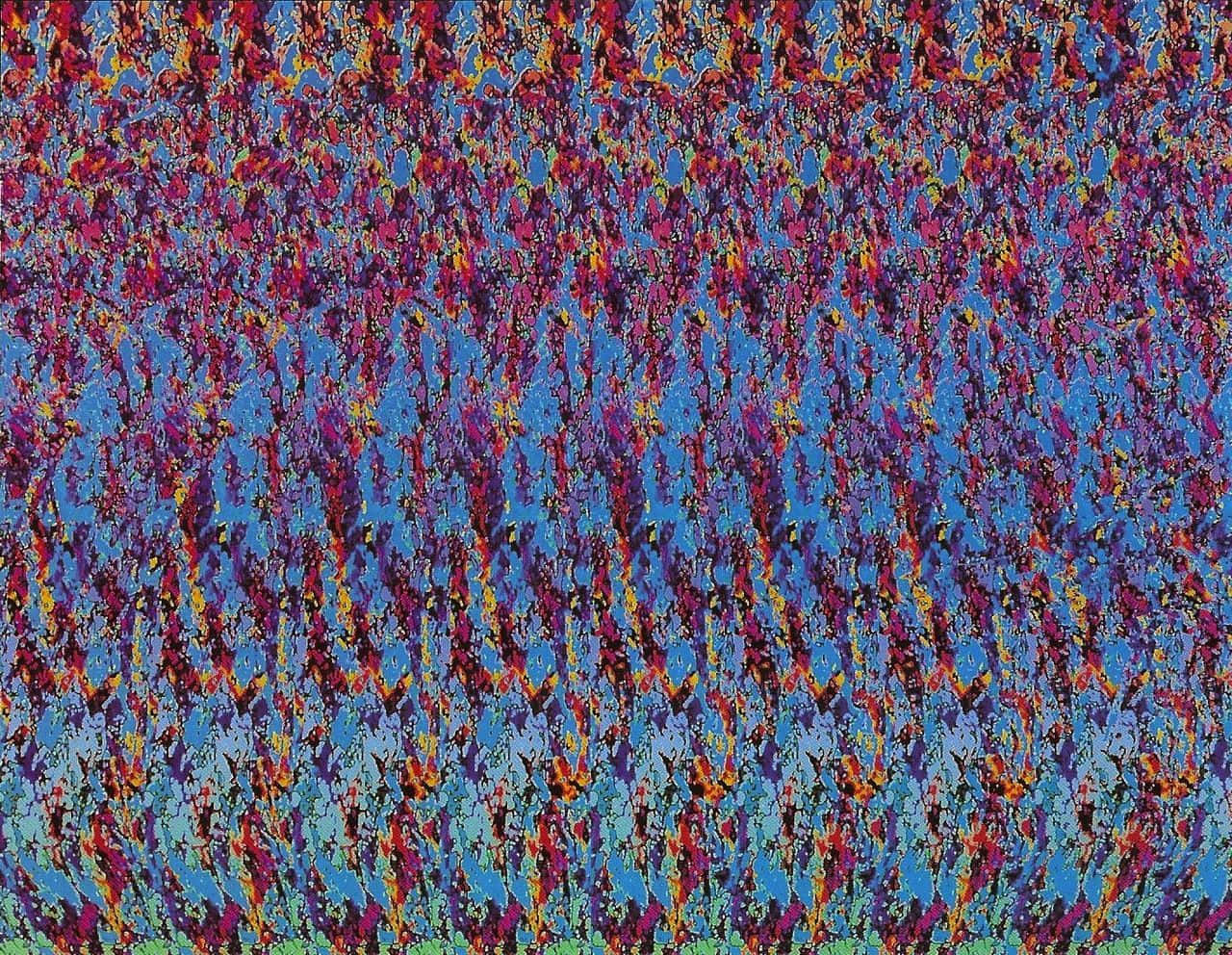 See The Hidden Image In This Magic Eye Illusion Background
